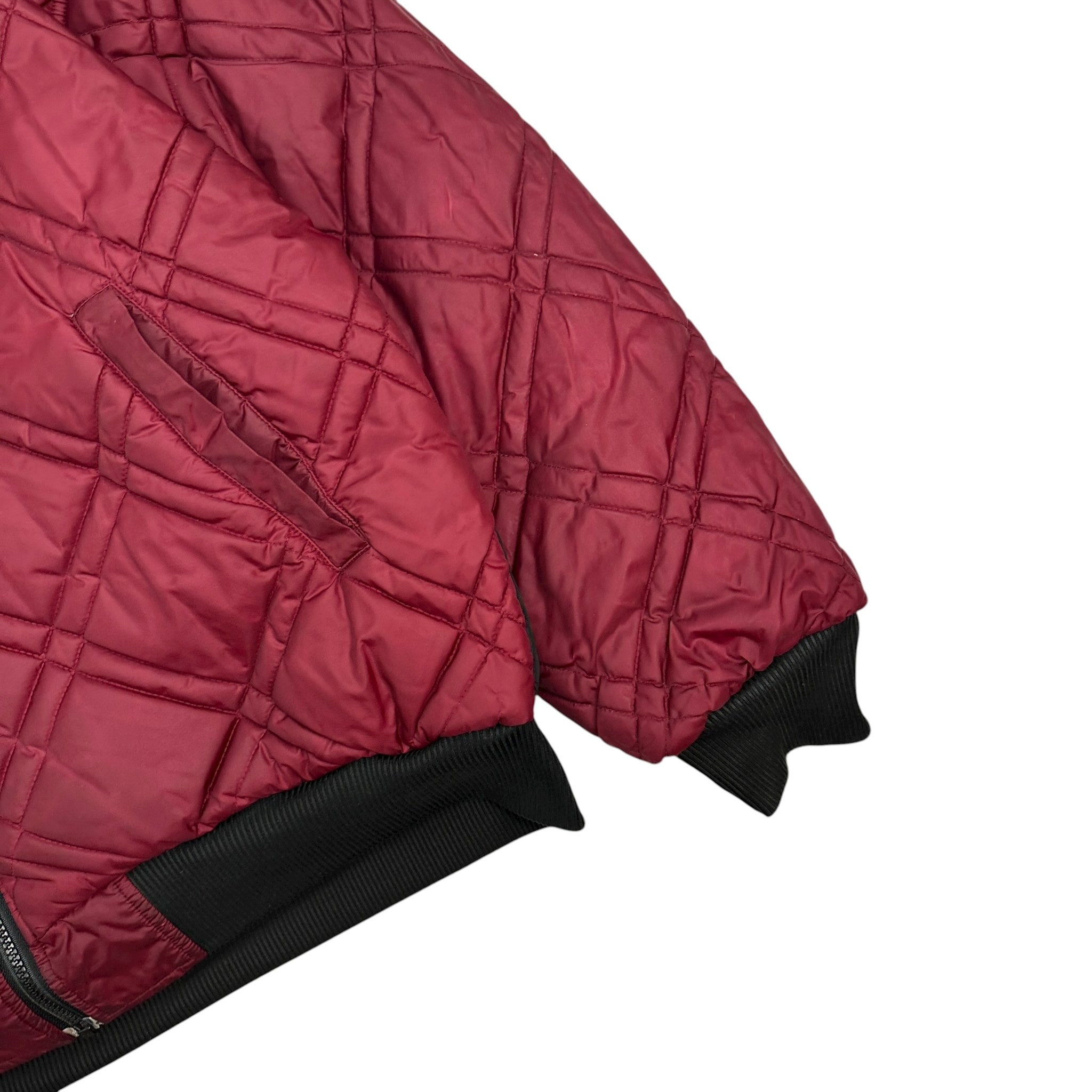 Vintage Nike Reversible Quilted Jacket Maroon/Black