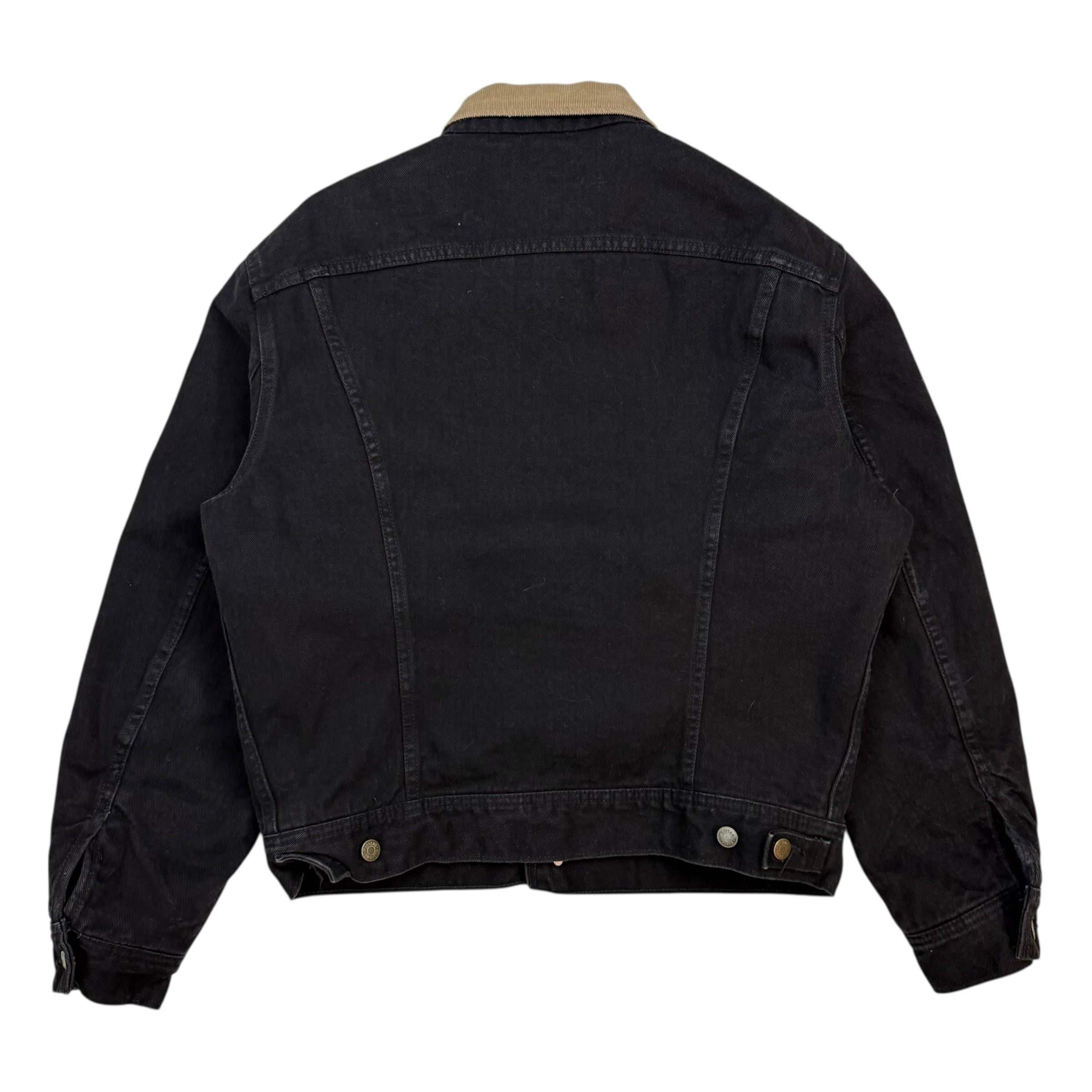 Vintage Mustang Storm Rider Denim Jacket Black