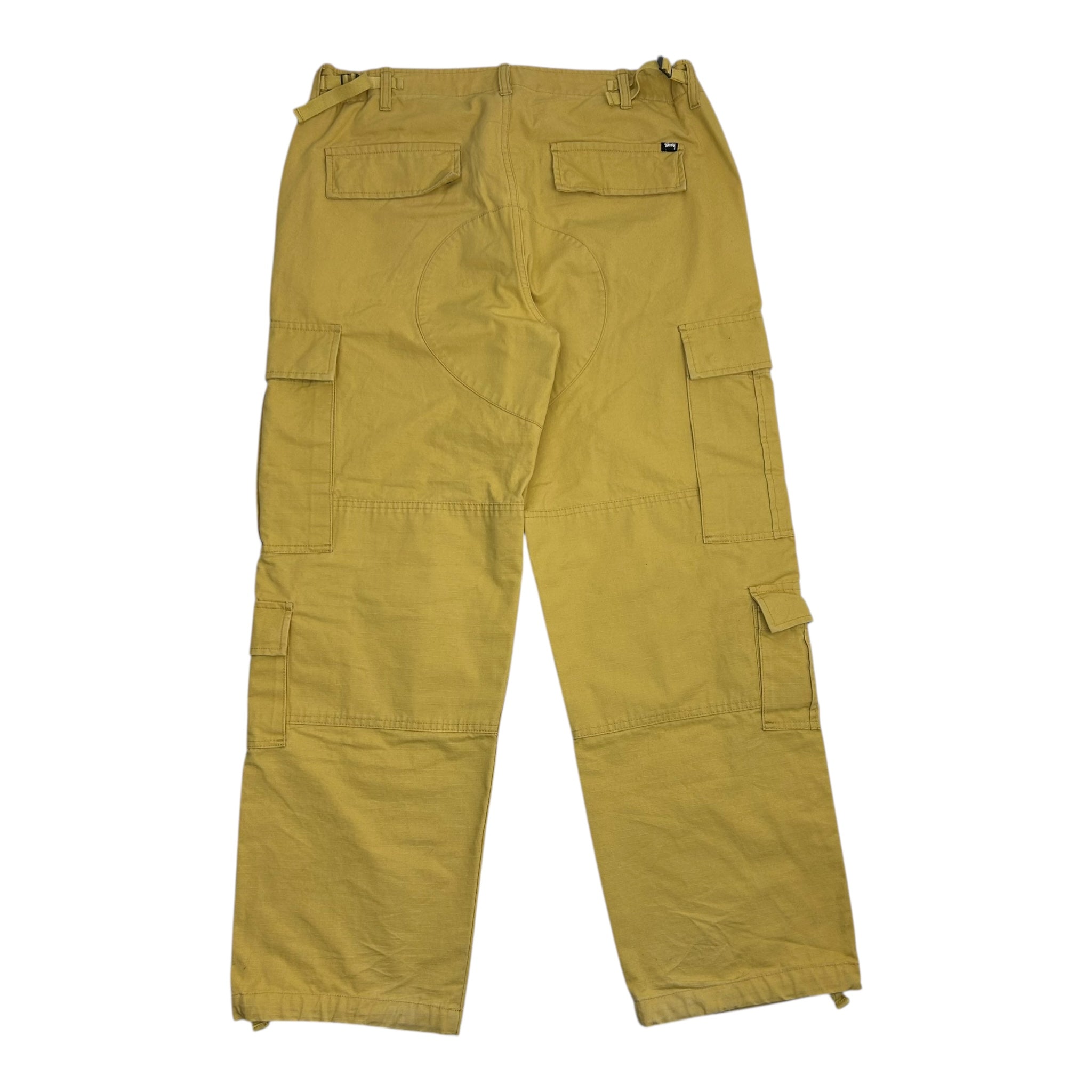 Stussy Wide Leg Cargo Pants Canary