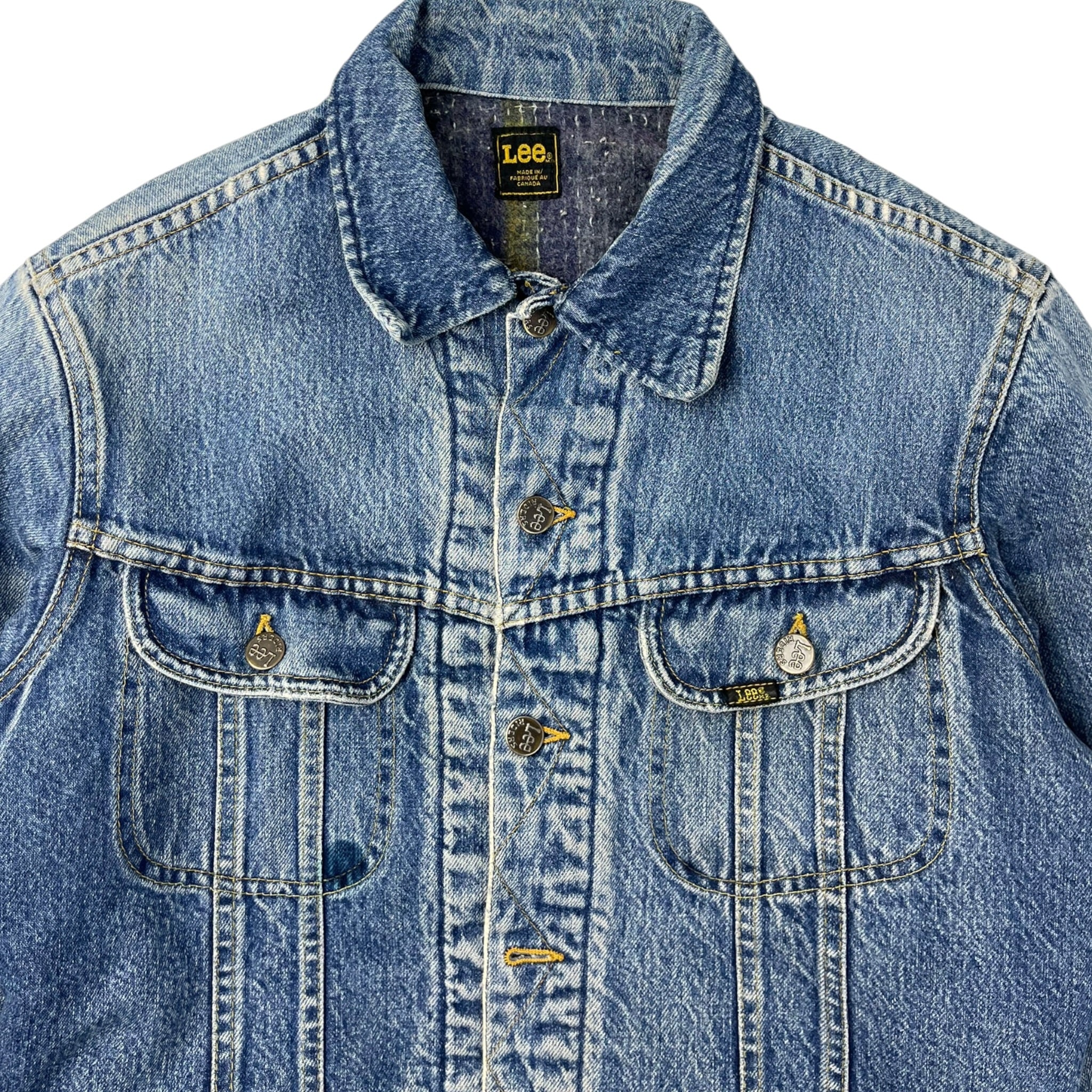 Vintage Lee Riders Wool Lined Denim Jacket