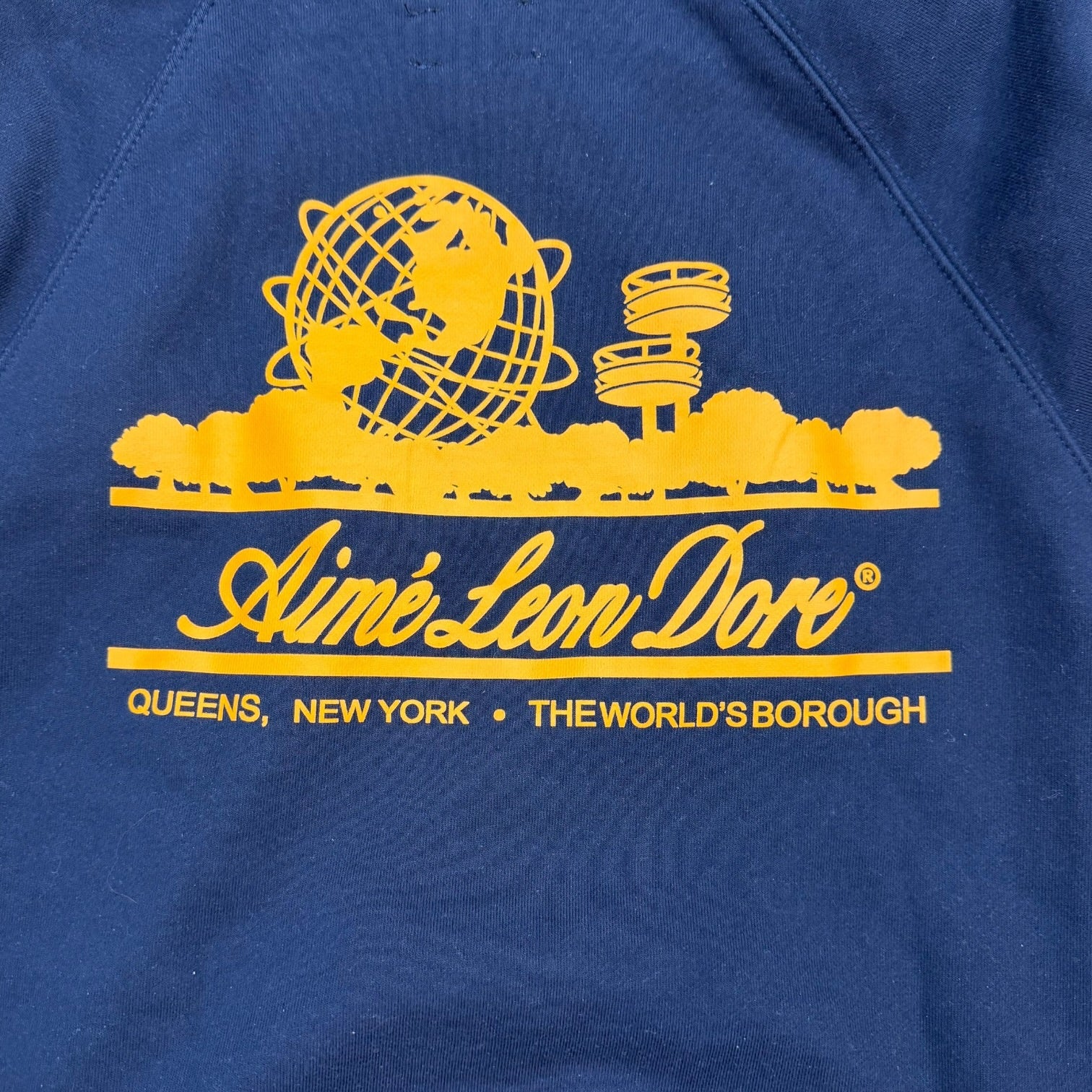 Aimé Leon Dore Unisphere Hoodie Navy Blue