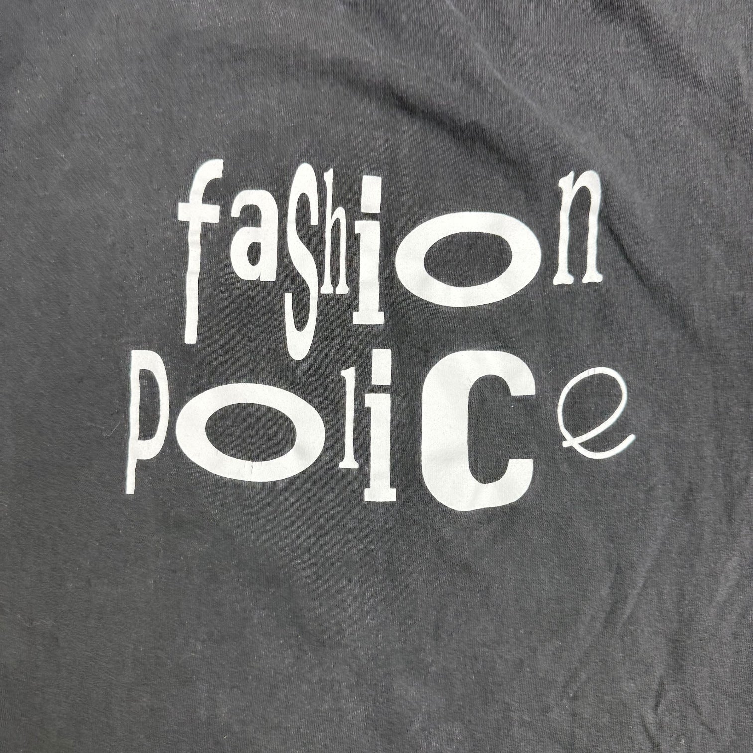 Vintage Fashion Police Tee Black