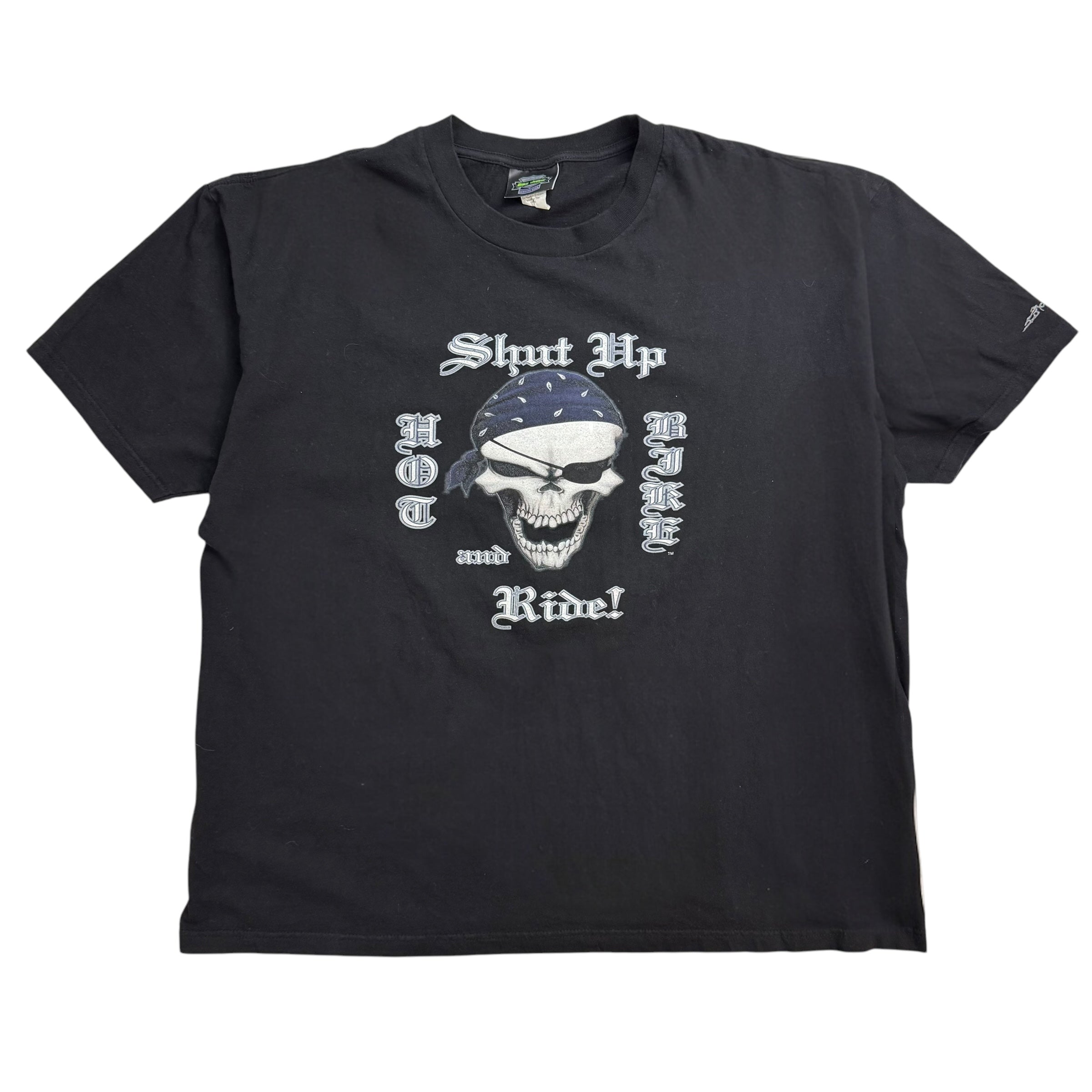 Vintage ‘Shut Up And Ride’ Tee Black