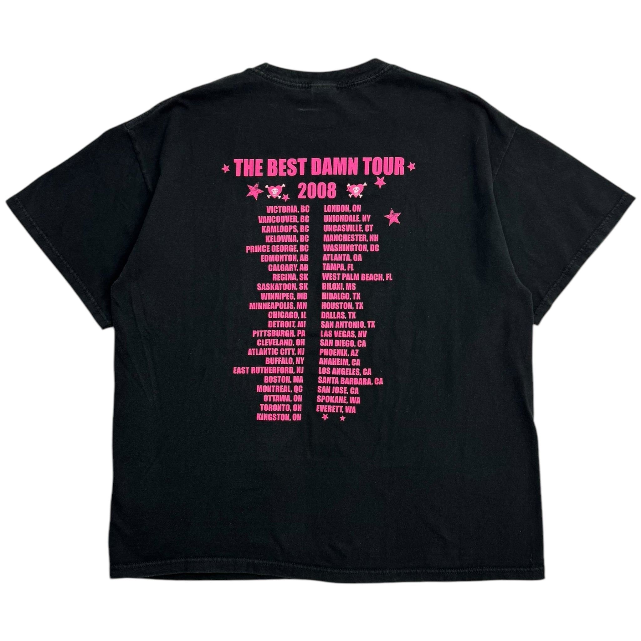 2008 Avril Lavigne Best Damn Tour T-Shirt