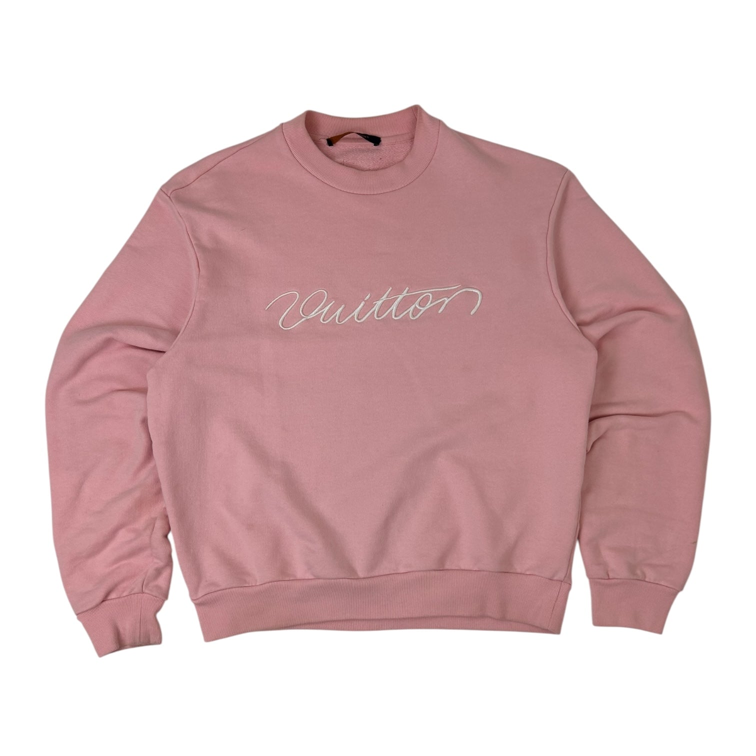 Louis Vuitton Embroidered Cotton Crewneck Pink