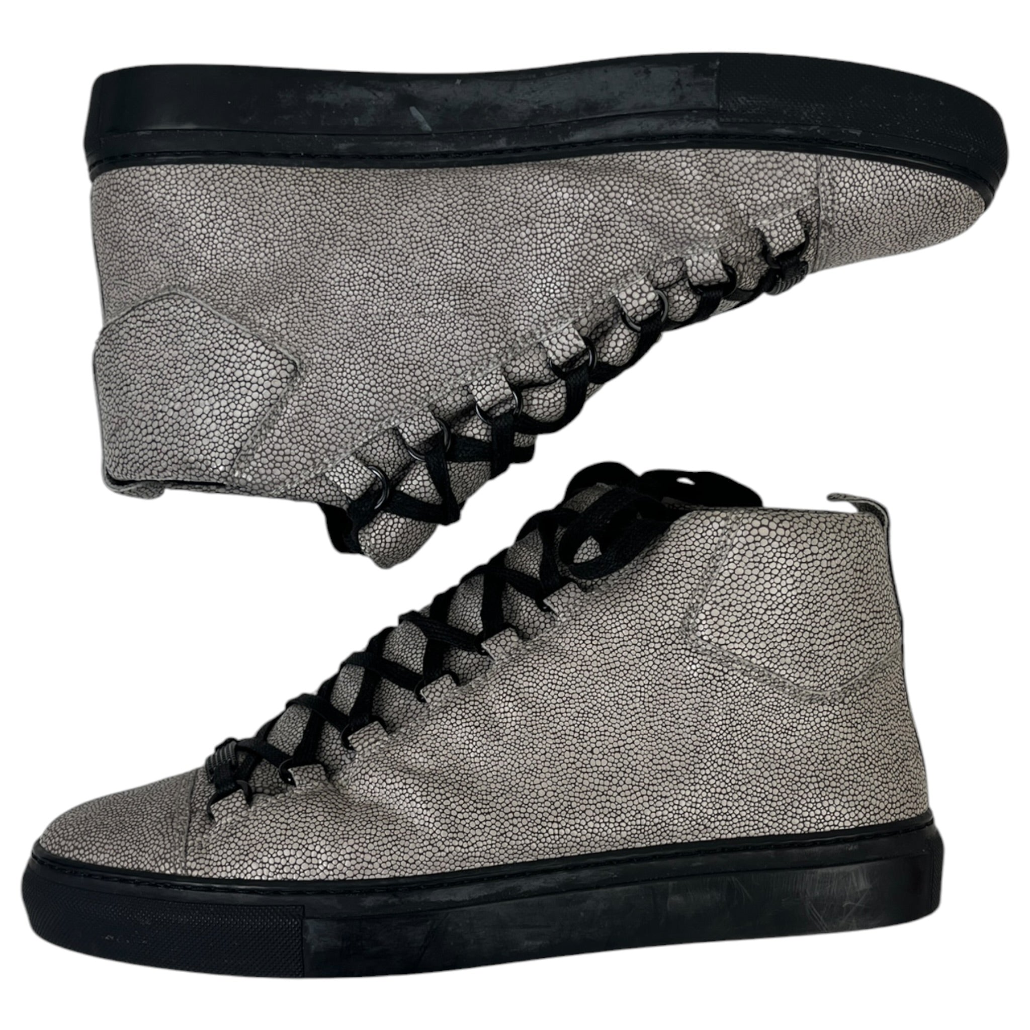 Balenciaga Arena High-Top Stingray Sneakers (Used)