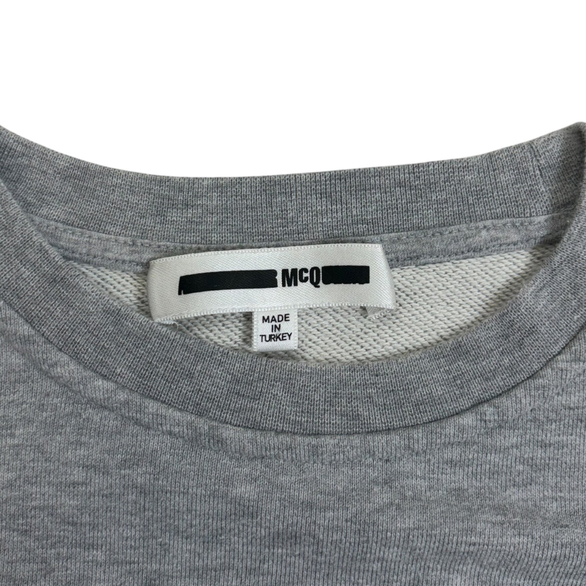 McQ by Alexander McQueen Swallow Skull Crewneck Sweatshirt Grey