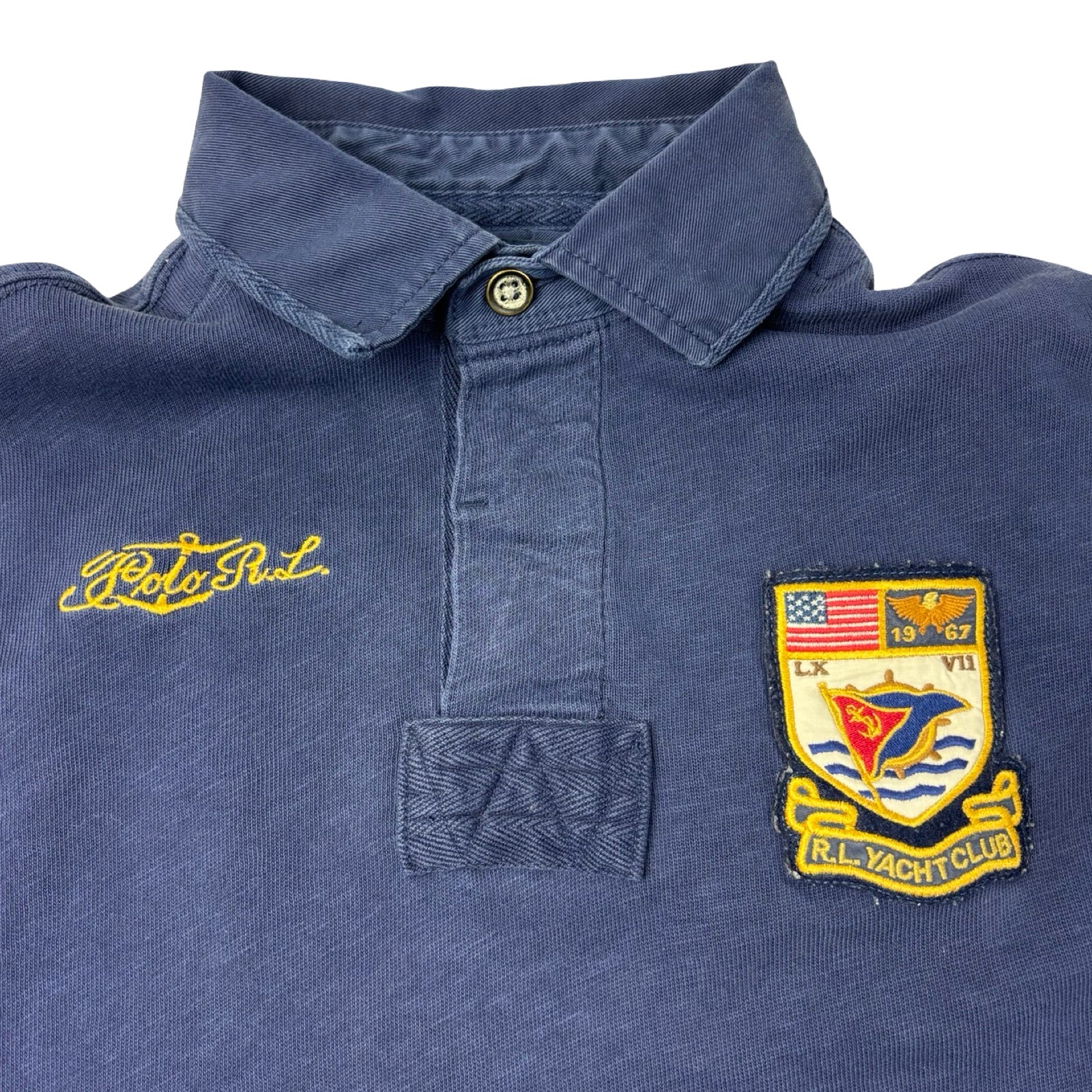 Vintage Polo Ralph Lauren Yacht Club Polo L/S Navy