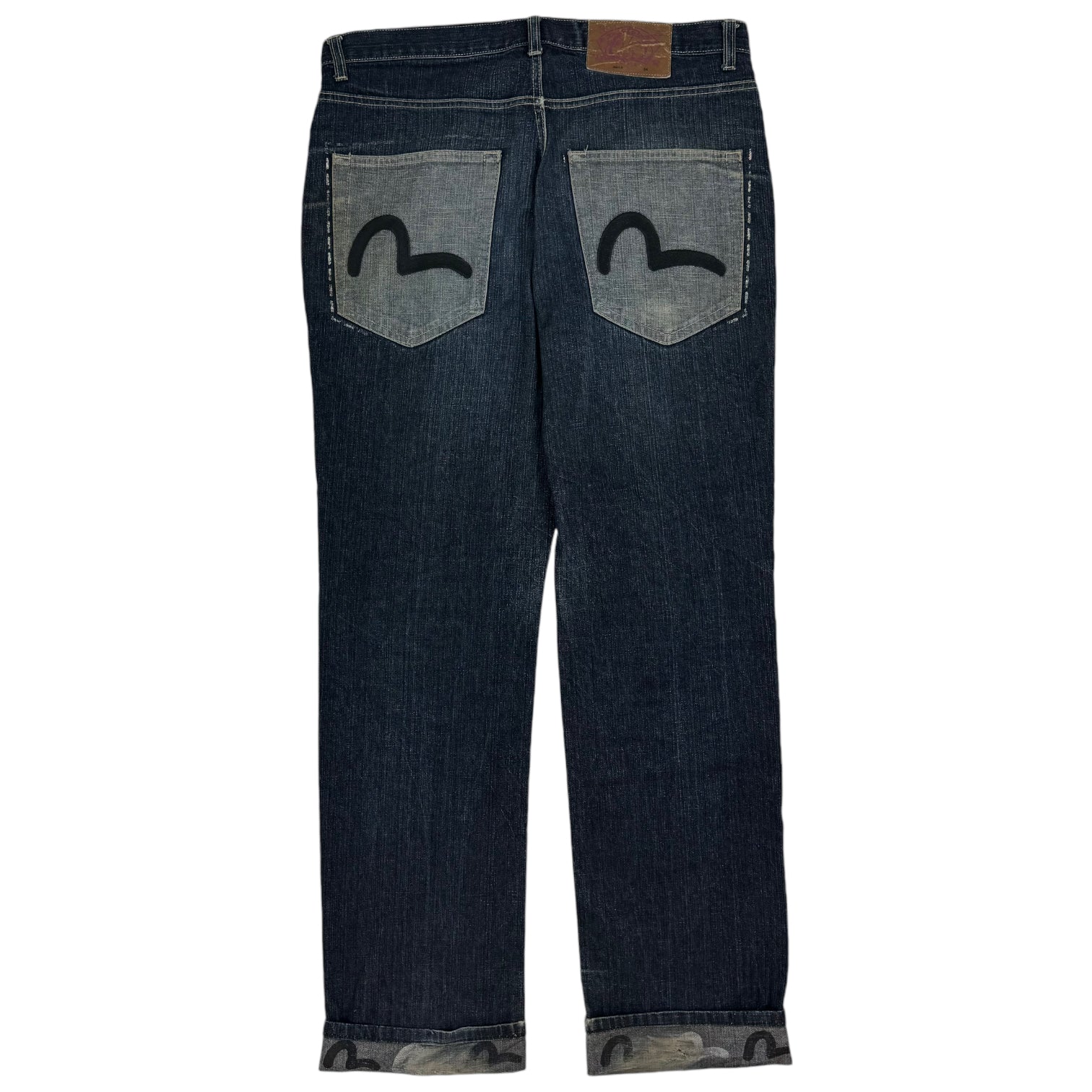 Evisu Indigo Cuff Seagull Jeans