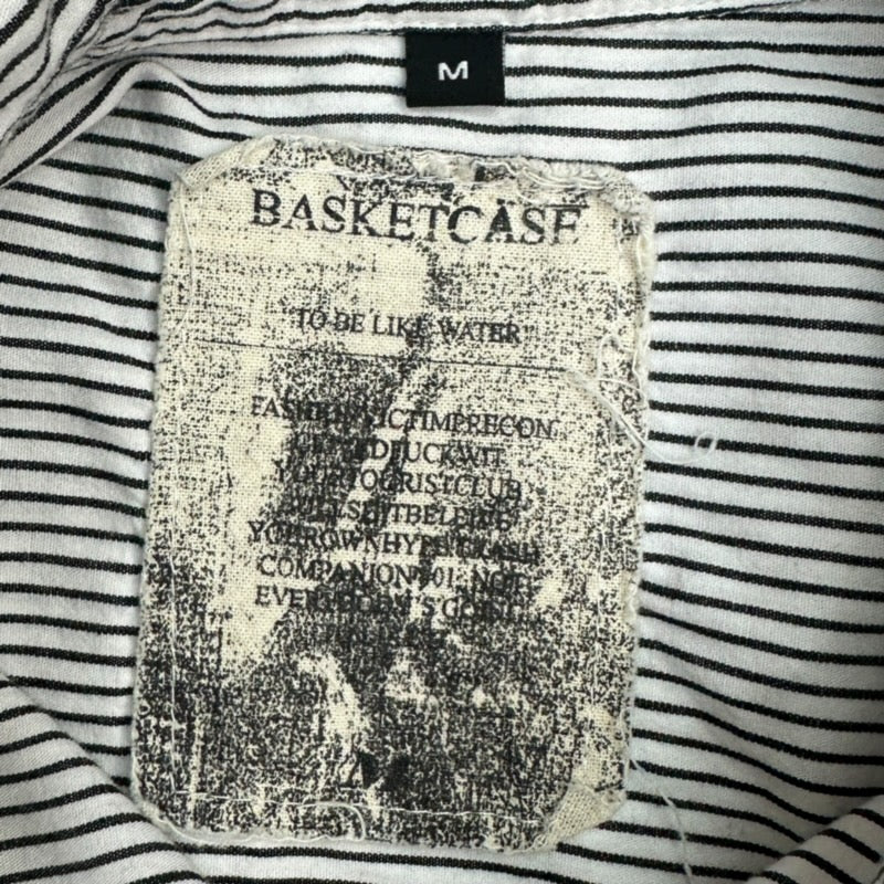Basketcase Gallery Striped Cropped Button Up