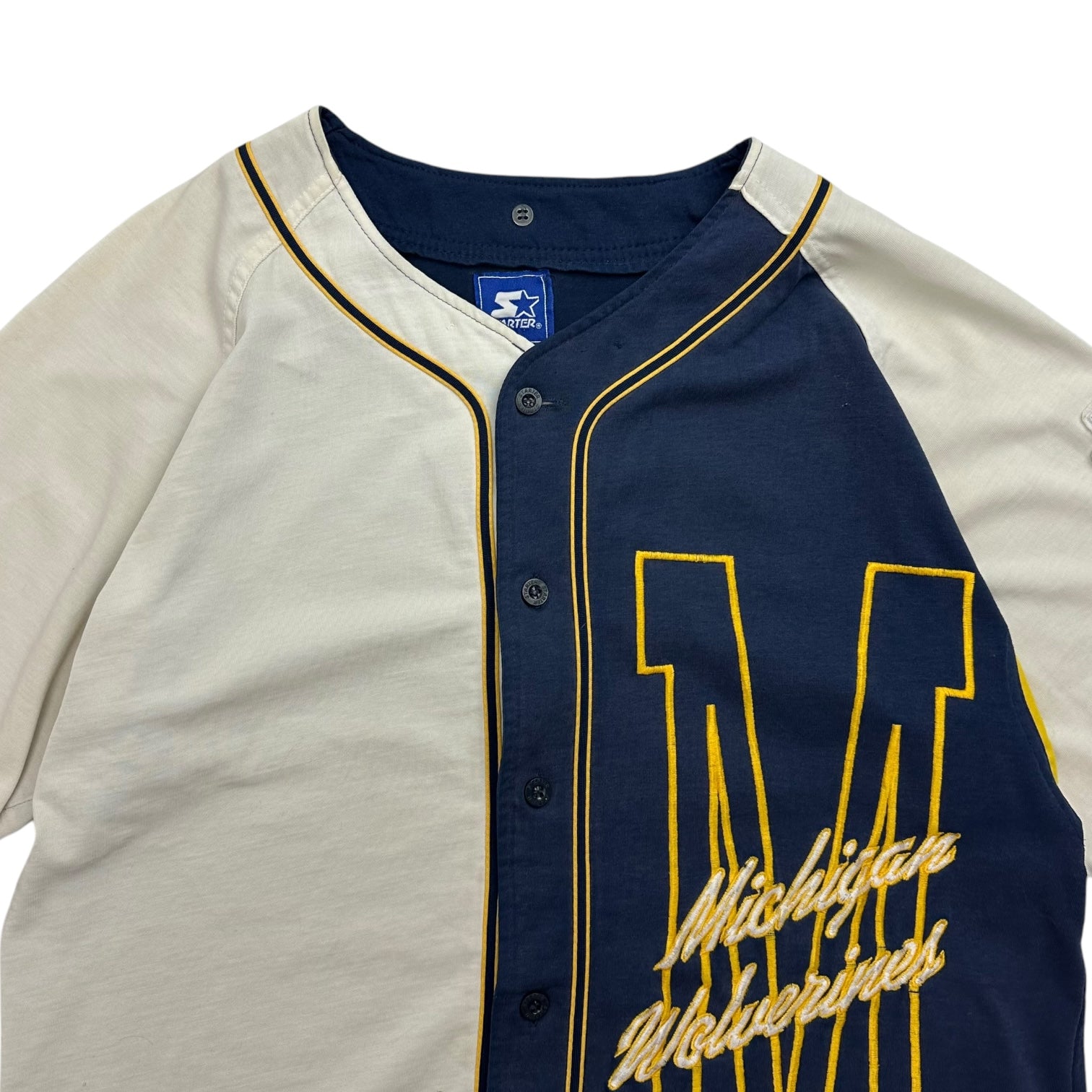 Vintage Starter Michigan Wolverines Baseball Jersey