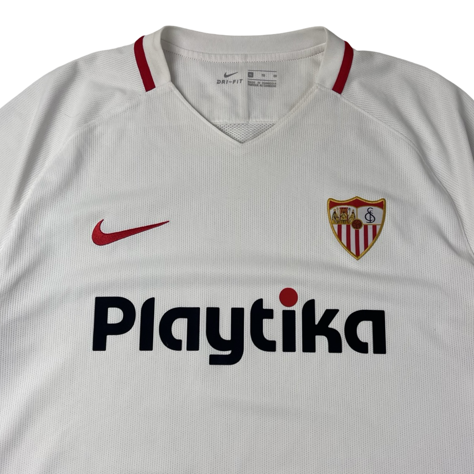 2018-19 Nike Sevilla Playtika Home Soccer Jersey