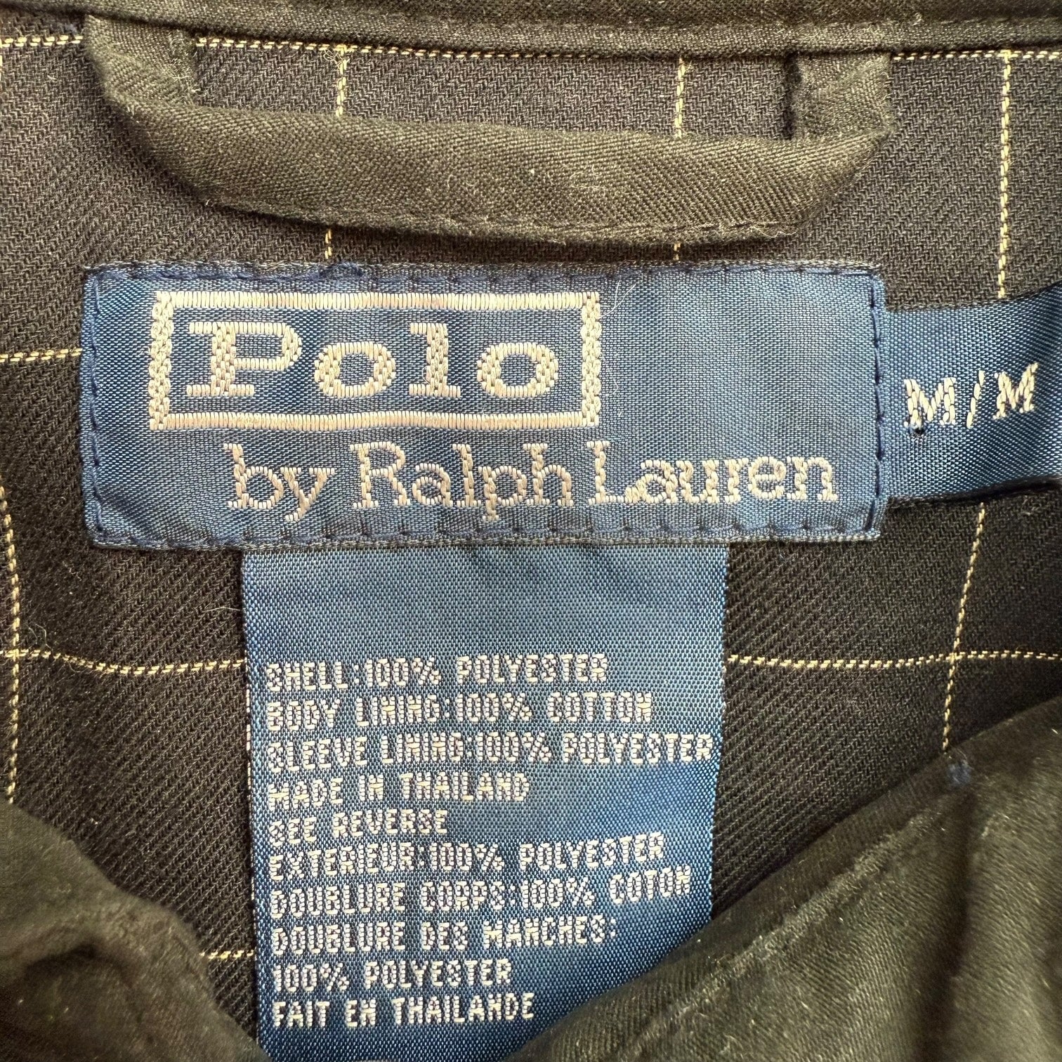 Vintage Ralph Lauren Polo Harrington Jacket Black