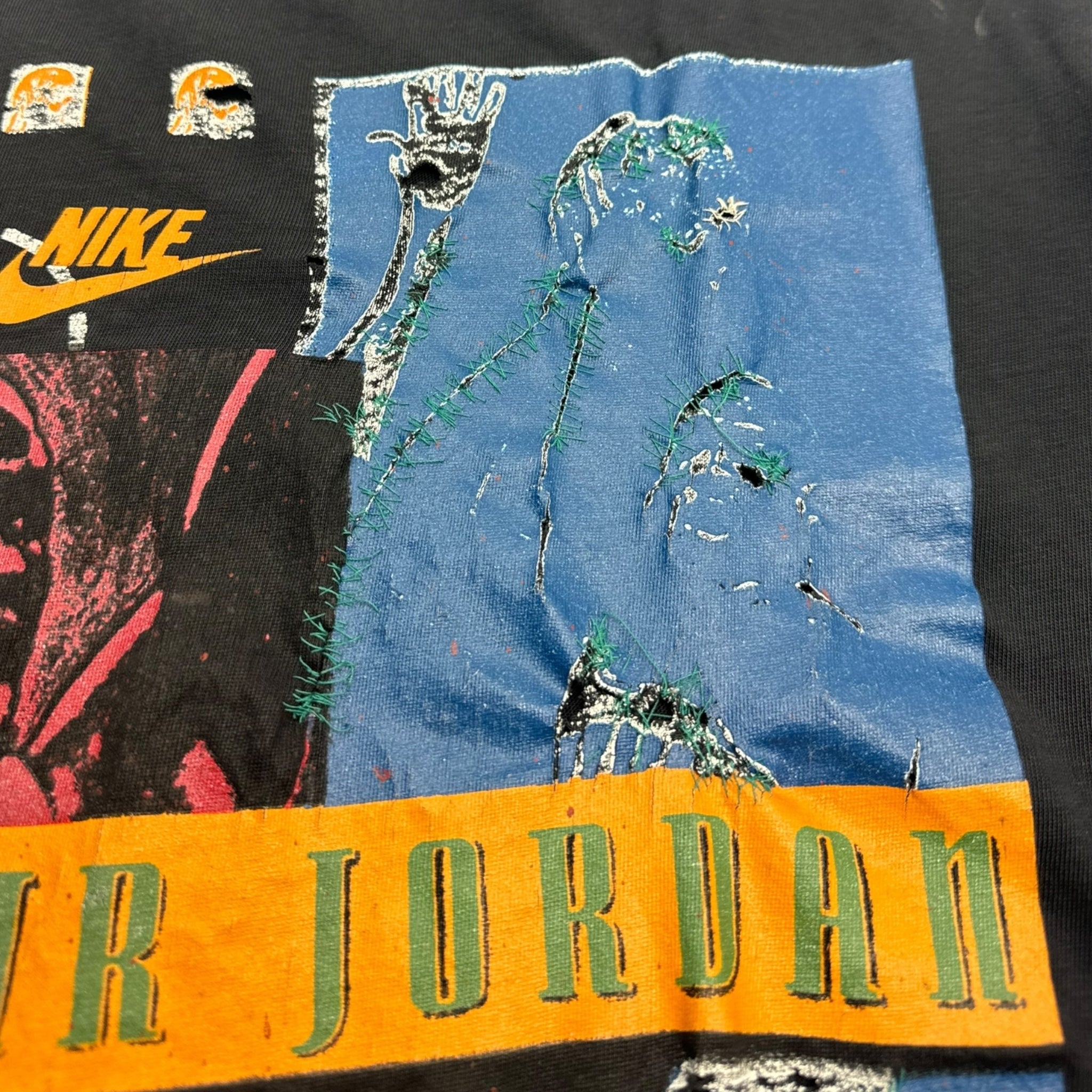 Vintage Nike Air Jordan Distressed Tee Black