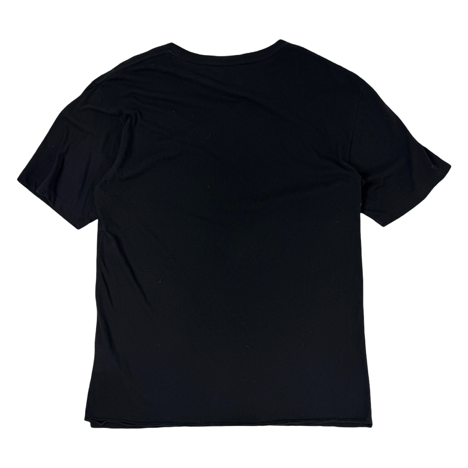Saint Laurent Paris Black Cotton T-Shirt Black