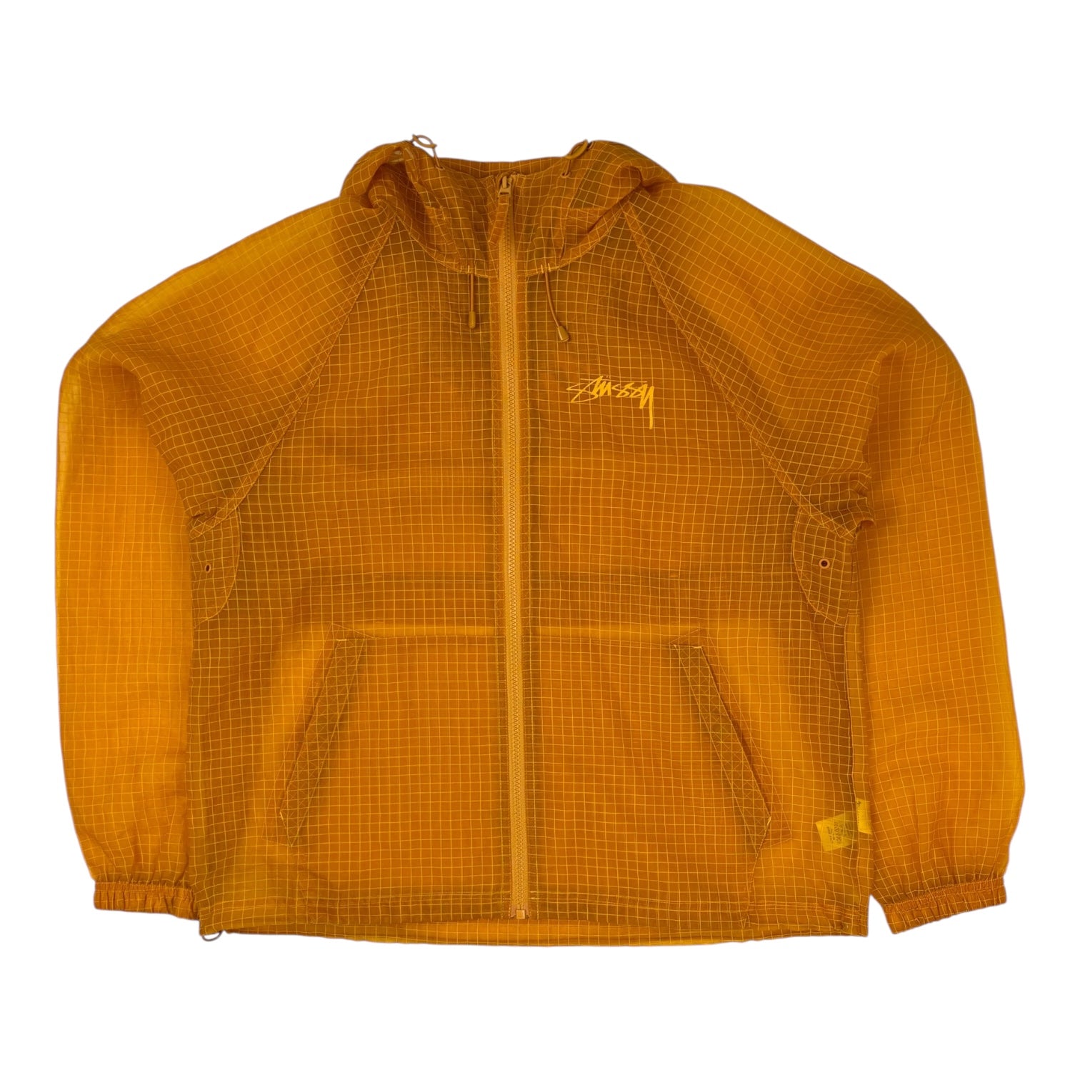 Stussy Beach Ripstop Transparent Shell Jacket Golden Yellow