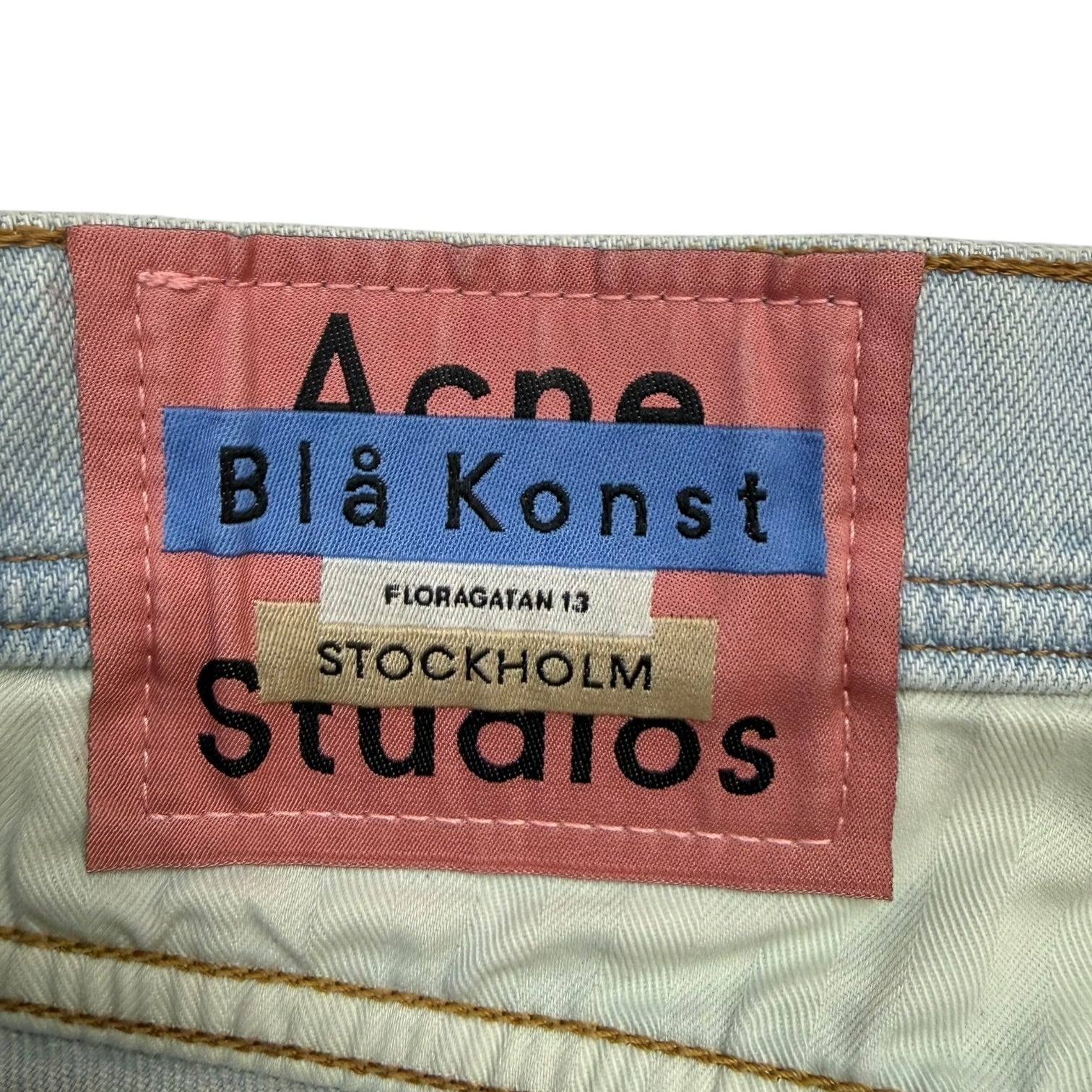 (W) Acne Studios Blå Konst Denim Pants Light Wash