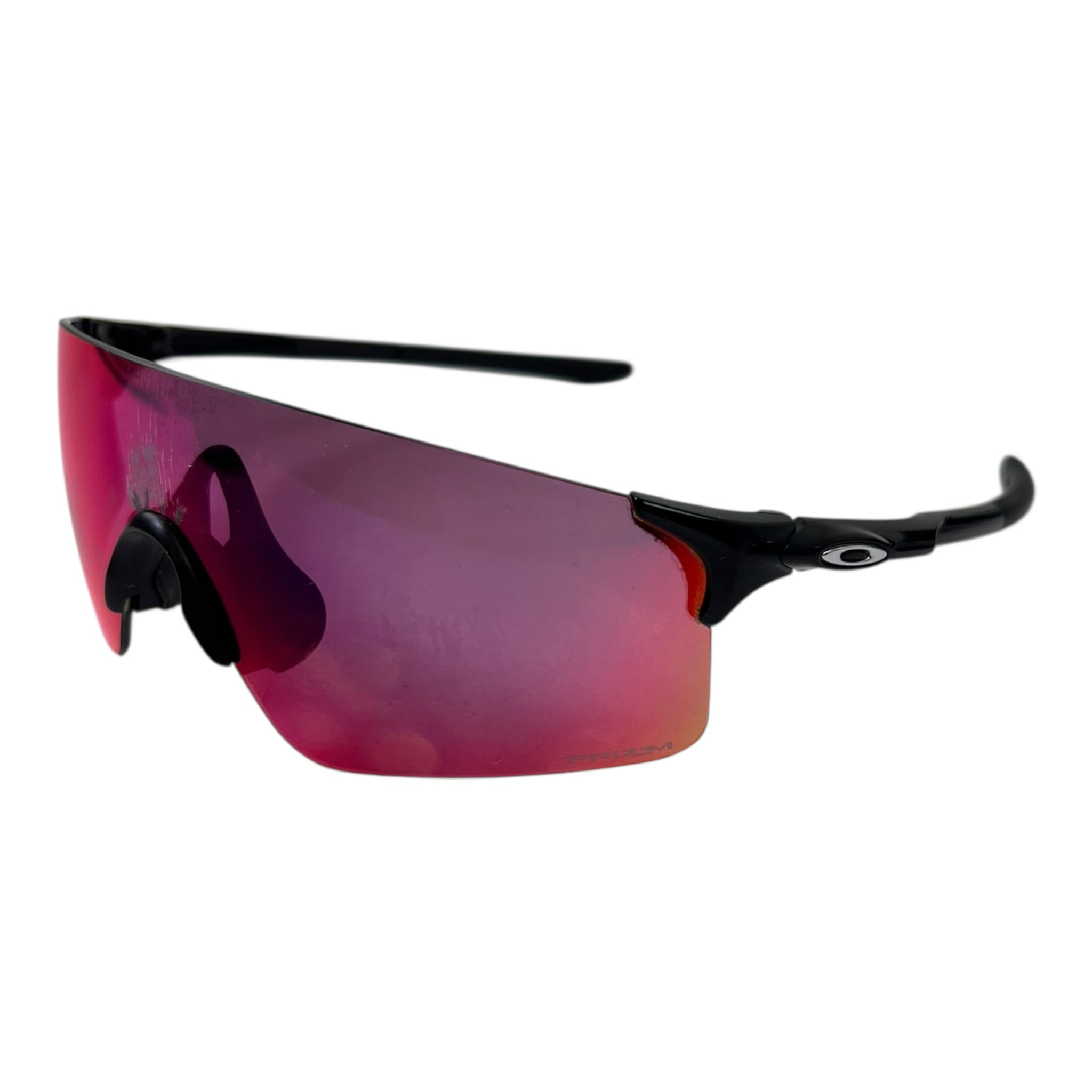 Oakley EVZero Blade Sunglasses Rimless Shield Polished Black Frame Prizm Road Lens