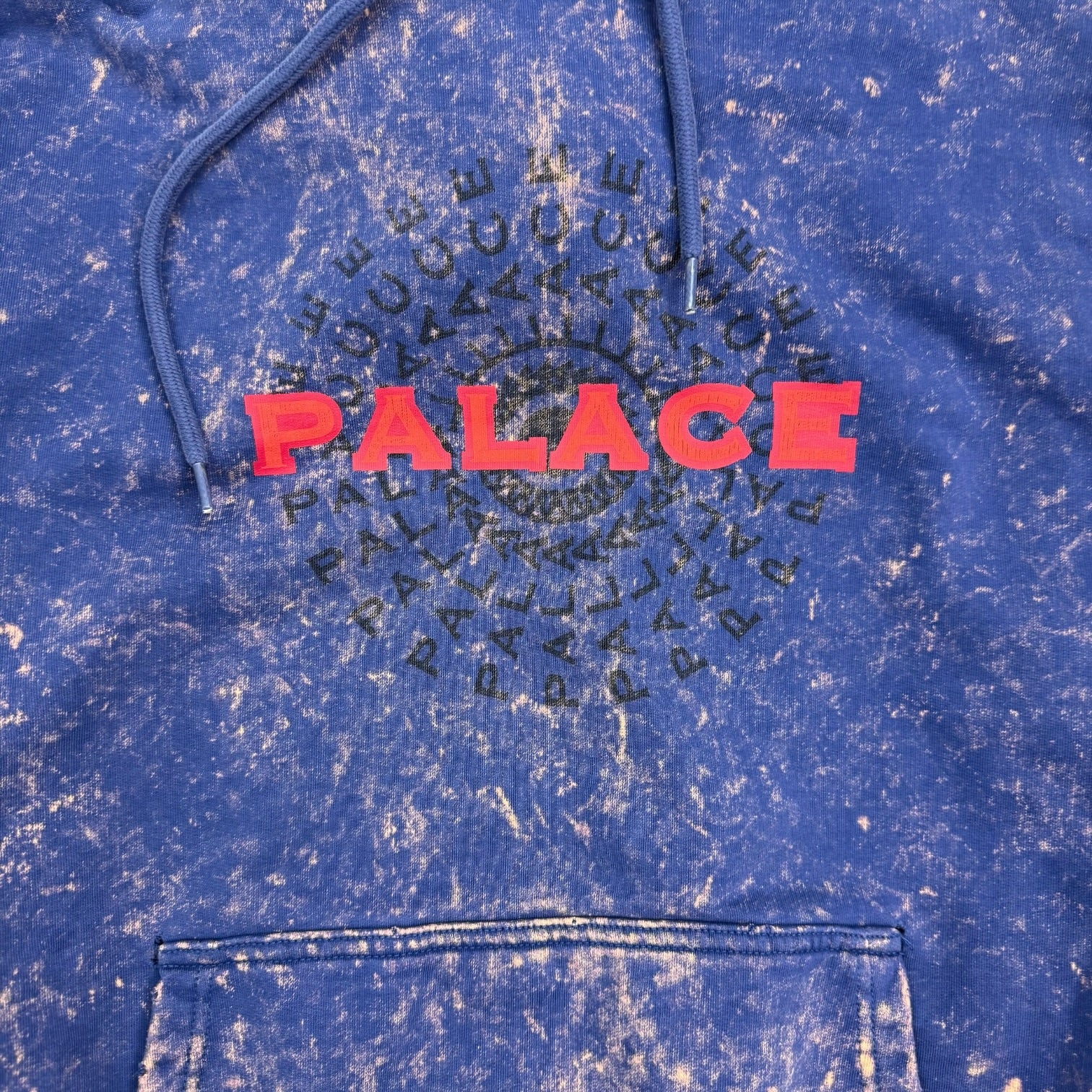 Palace Pircle Hoodie Blue Acid Wash