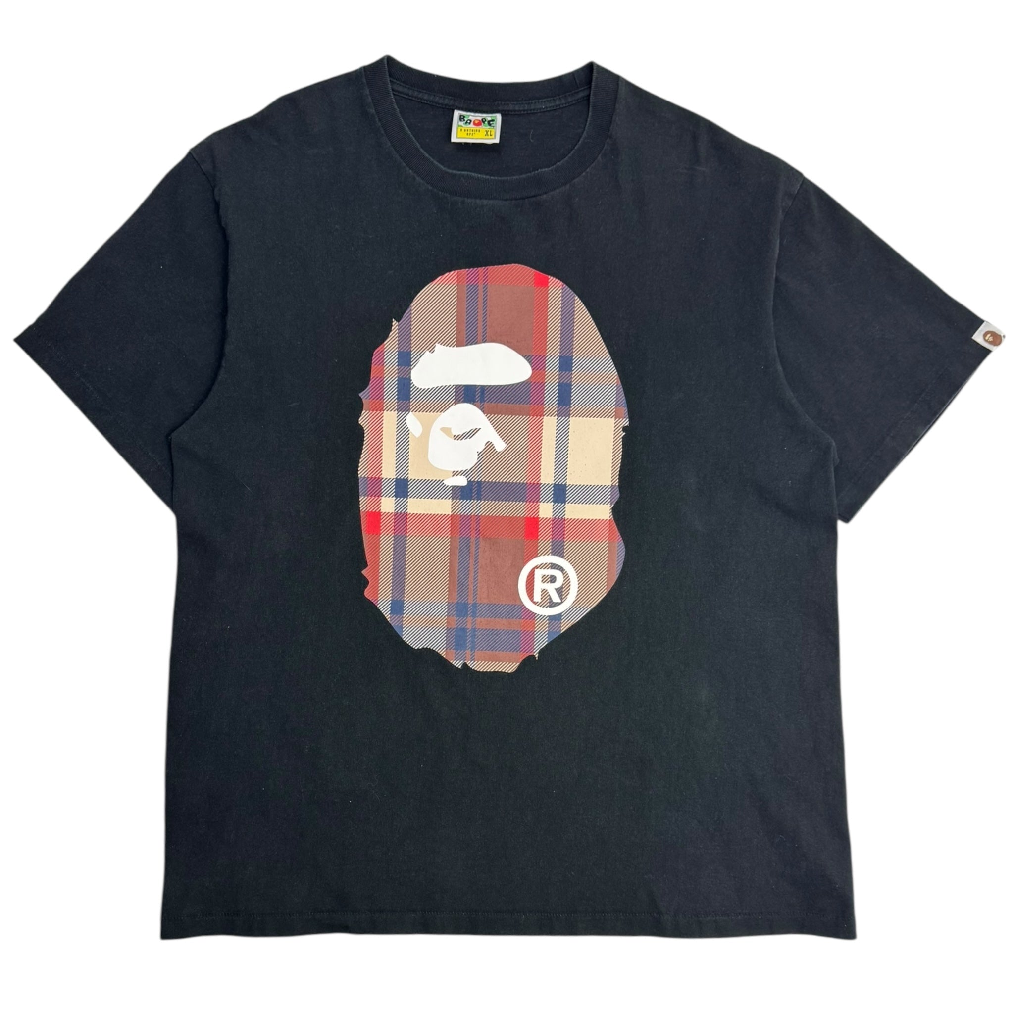BAPE Check Big Ape Head T-Shirt