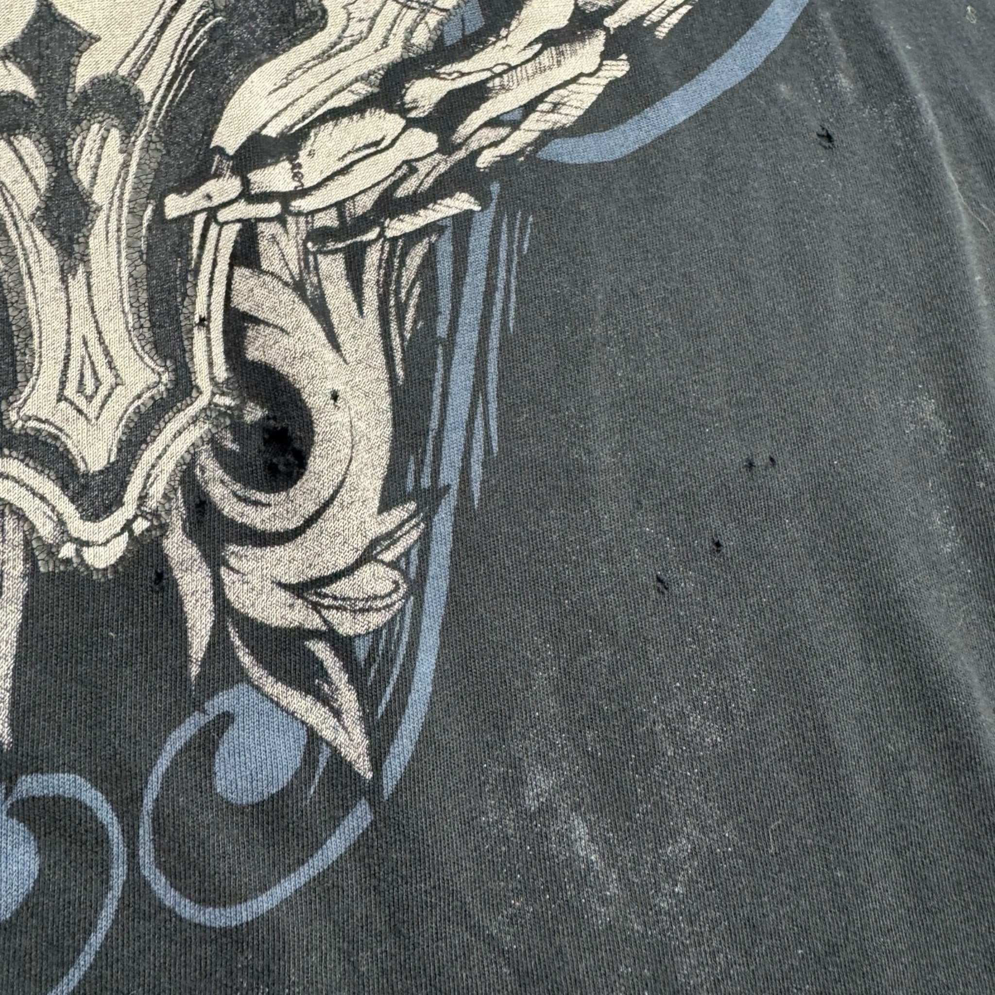 Y2K Xzavier Cyber Goth Skeleton T-Shirt