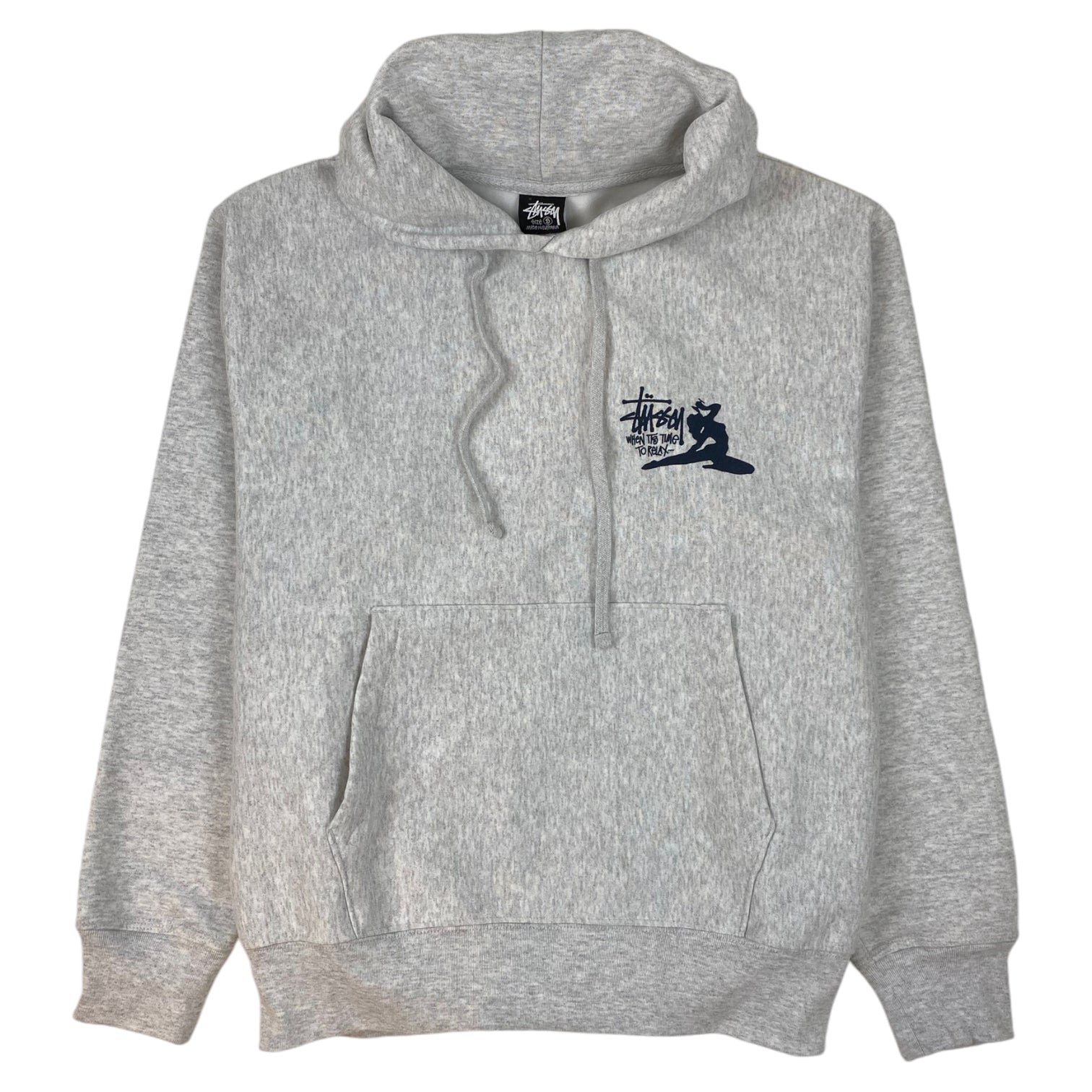 Stüssy Relax Hoodie Heather Grey