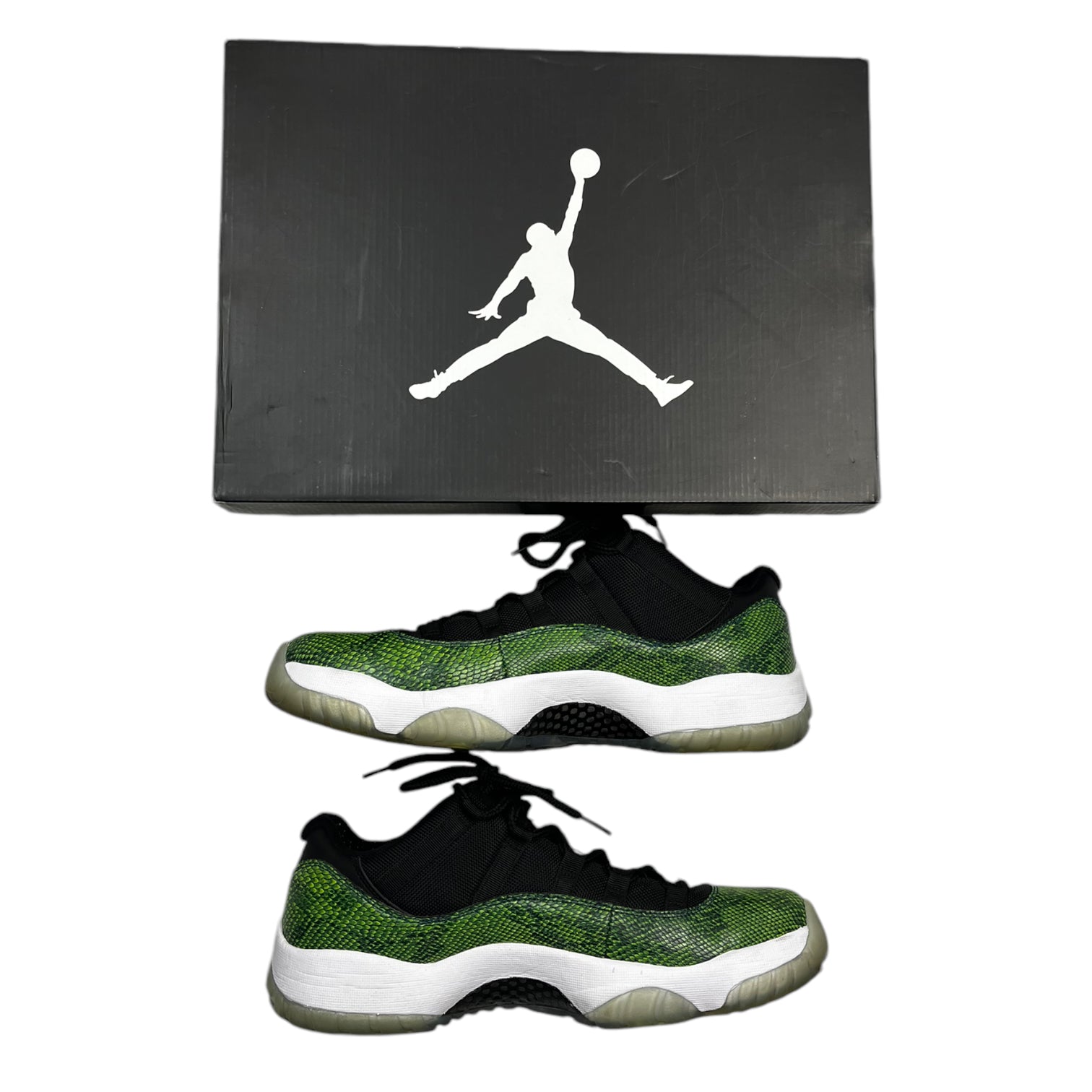 Jordan 11 Retro Low Green Snakeskin (Used)