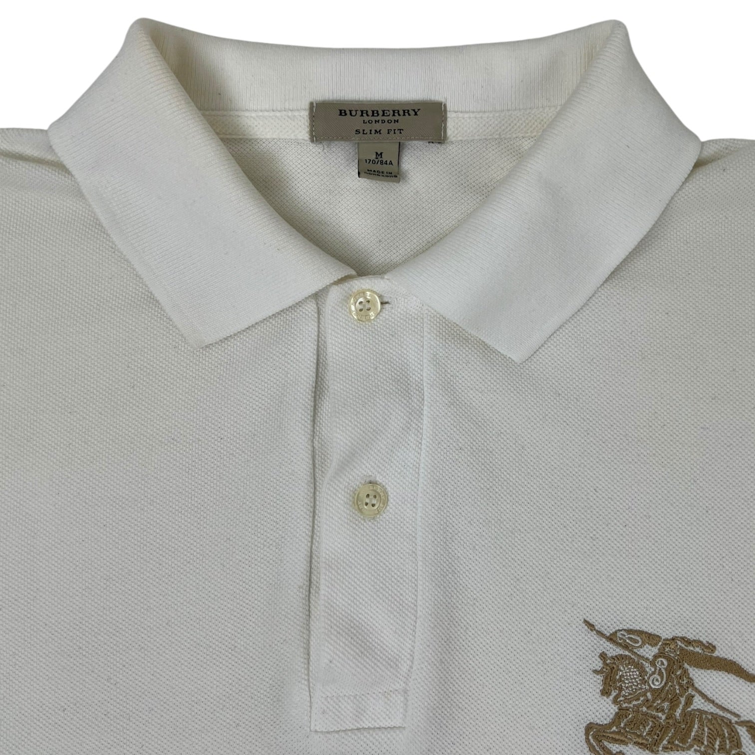 Burberry Classic Logo Polo White