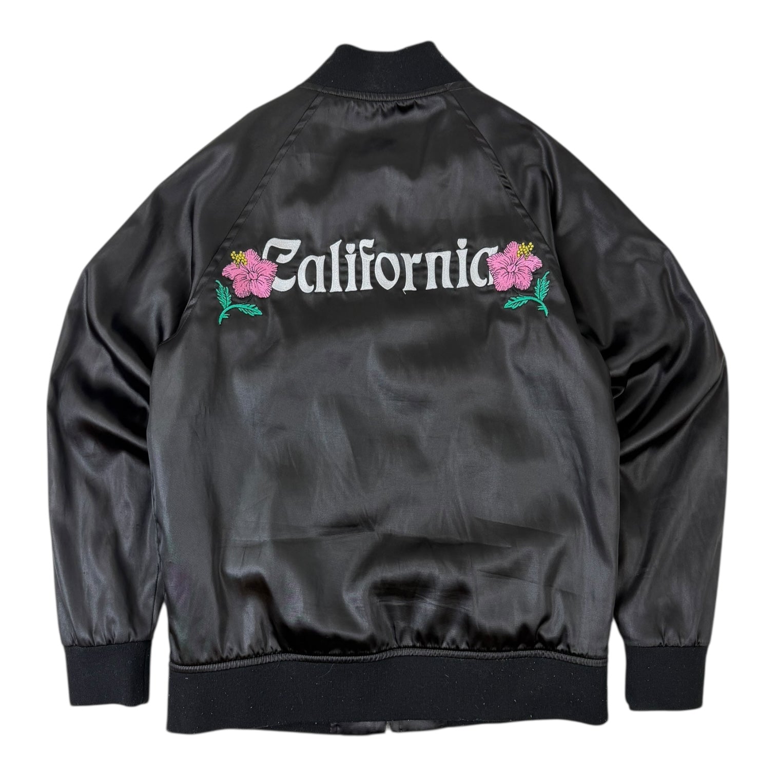 Stussy California Satin Bomber Black