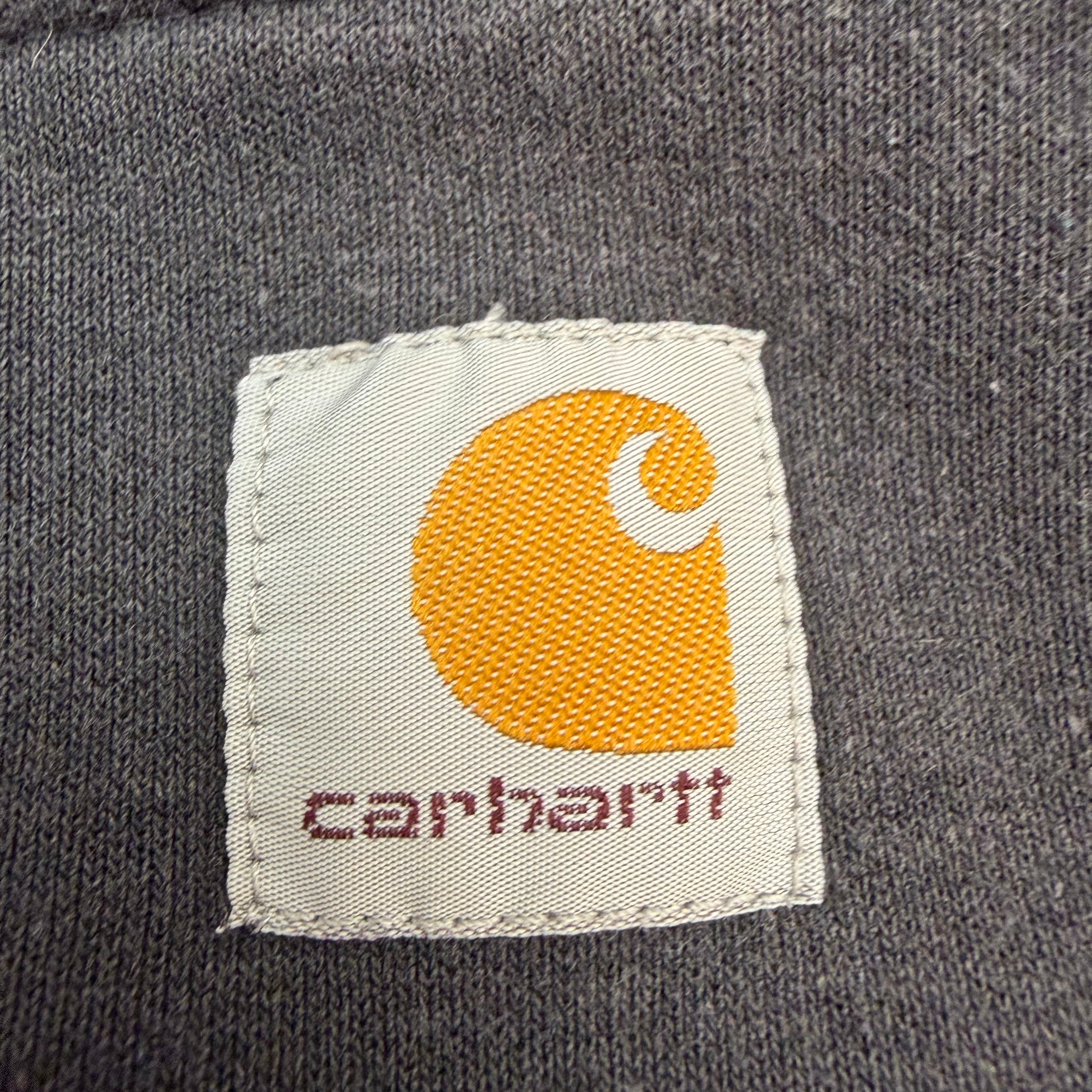 Vintage Carhartt Thermal Lined Zip Up Hoodie Black