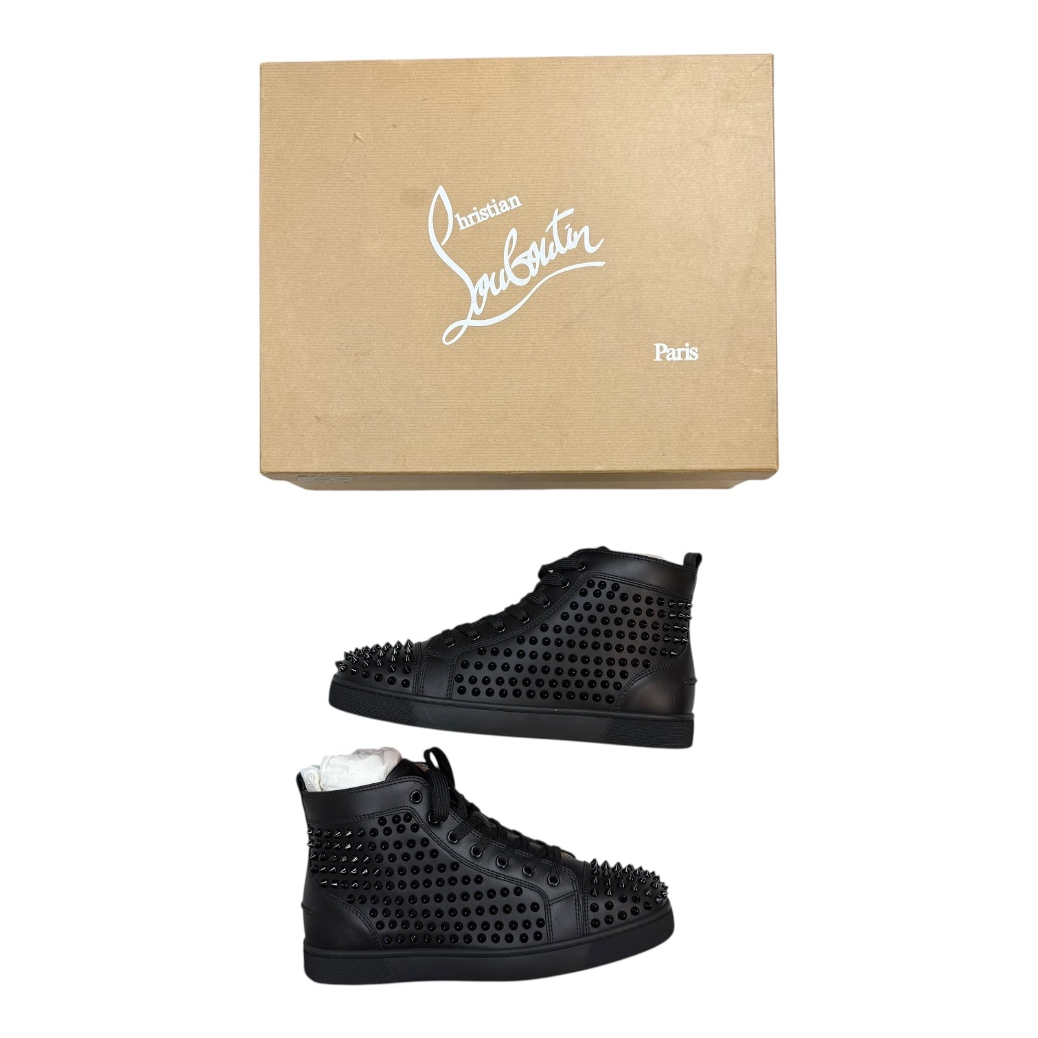 Christian Louboutin Spikes High Black (Used)