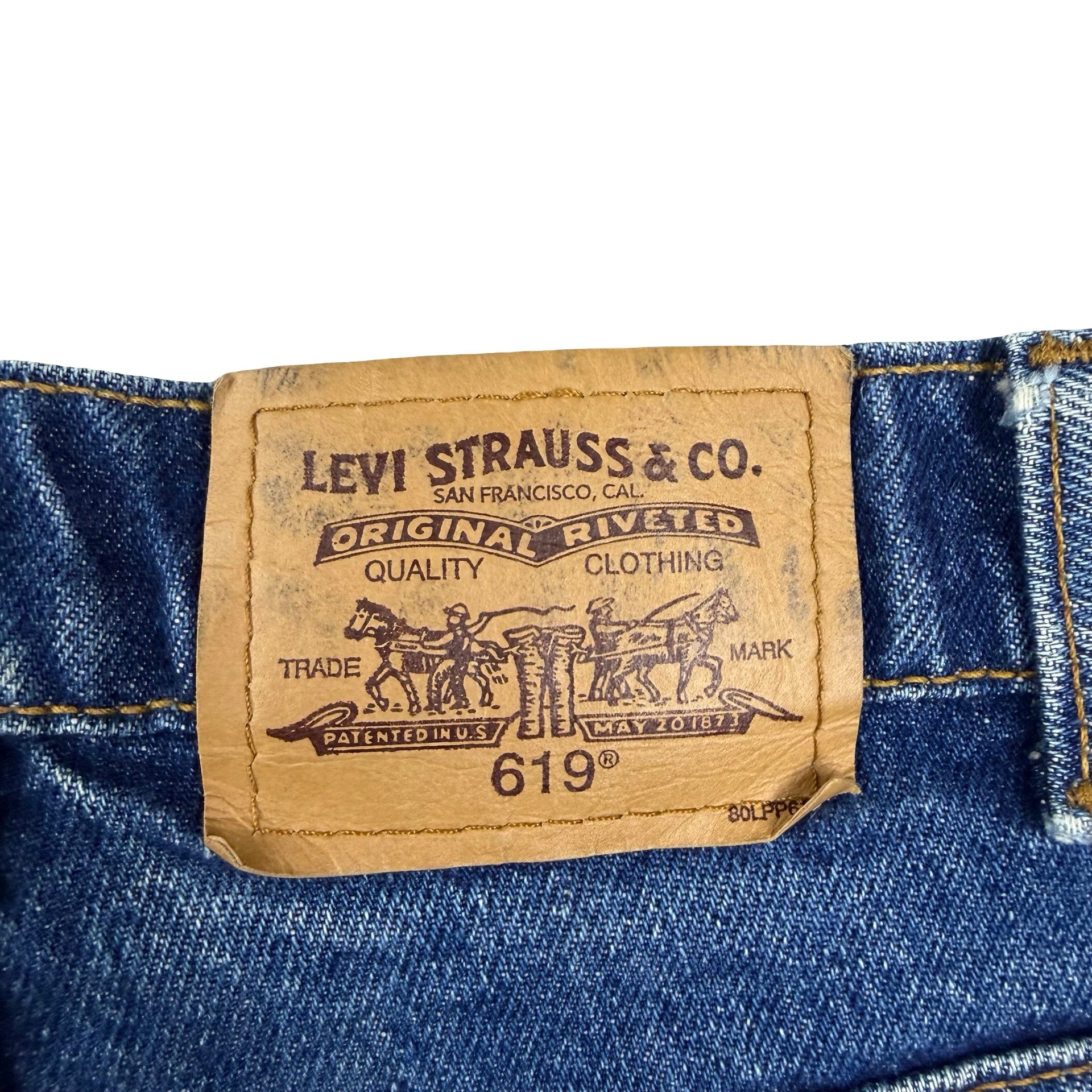 Vintage Levi’s 619 Orange Tab Denim Jeans Blue