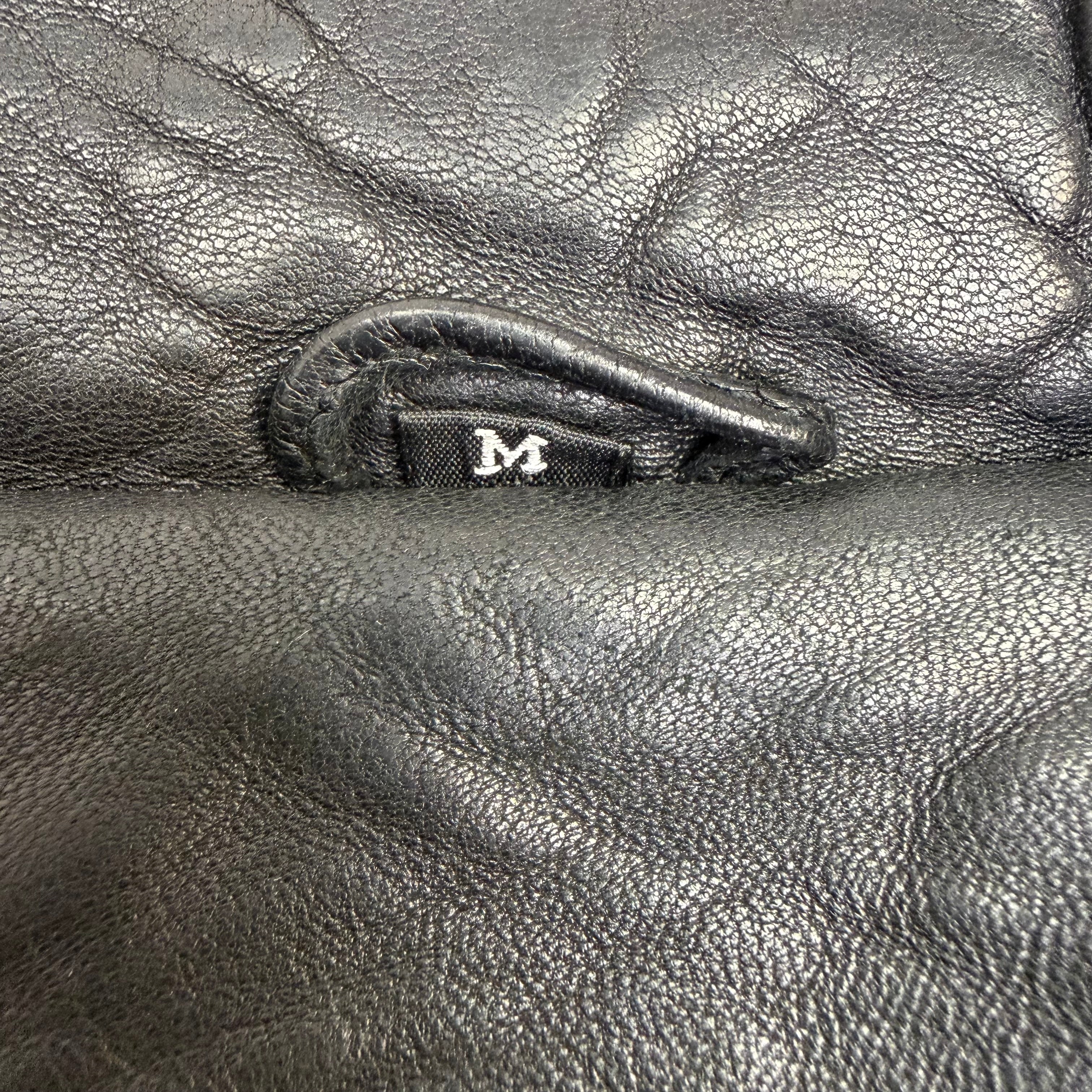Vintage Esquire Leather Bomber Jacket Black