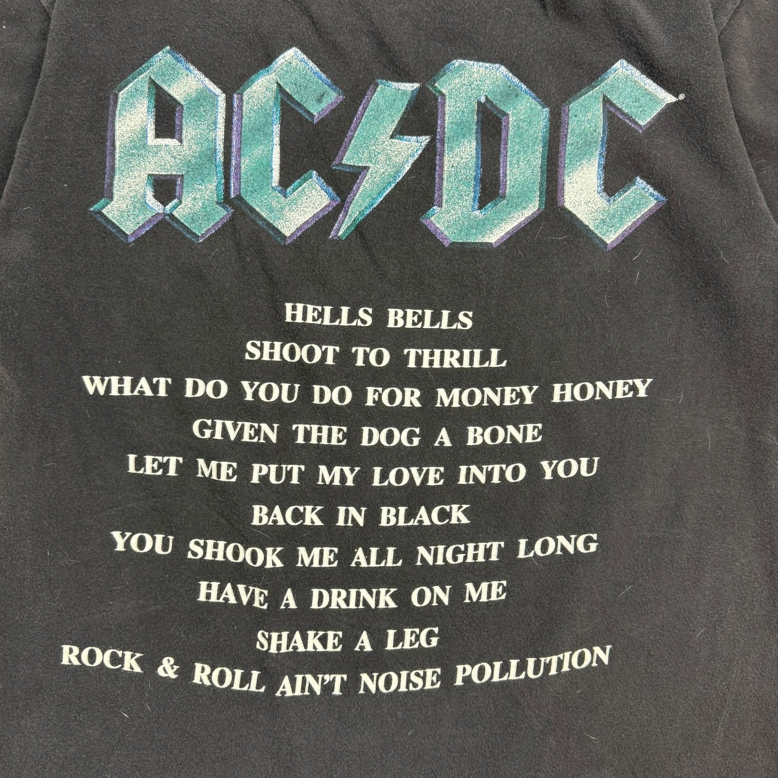2001 AC/DC Back In Black Tee Black