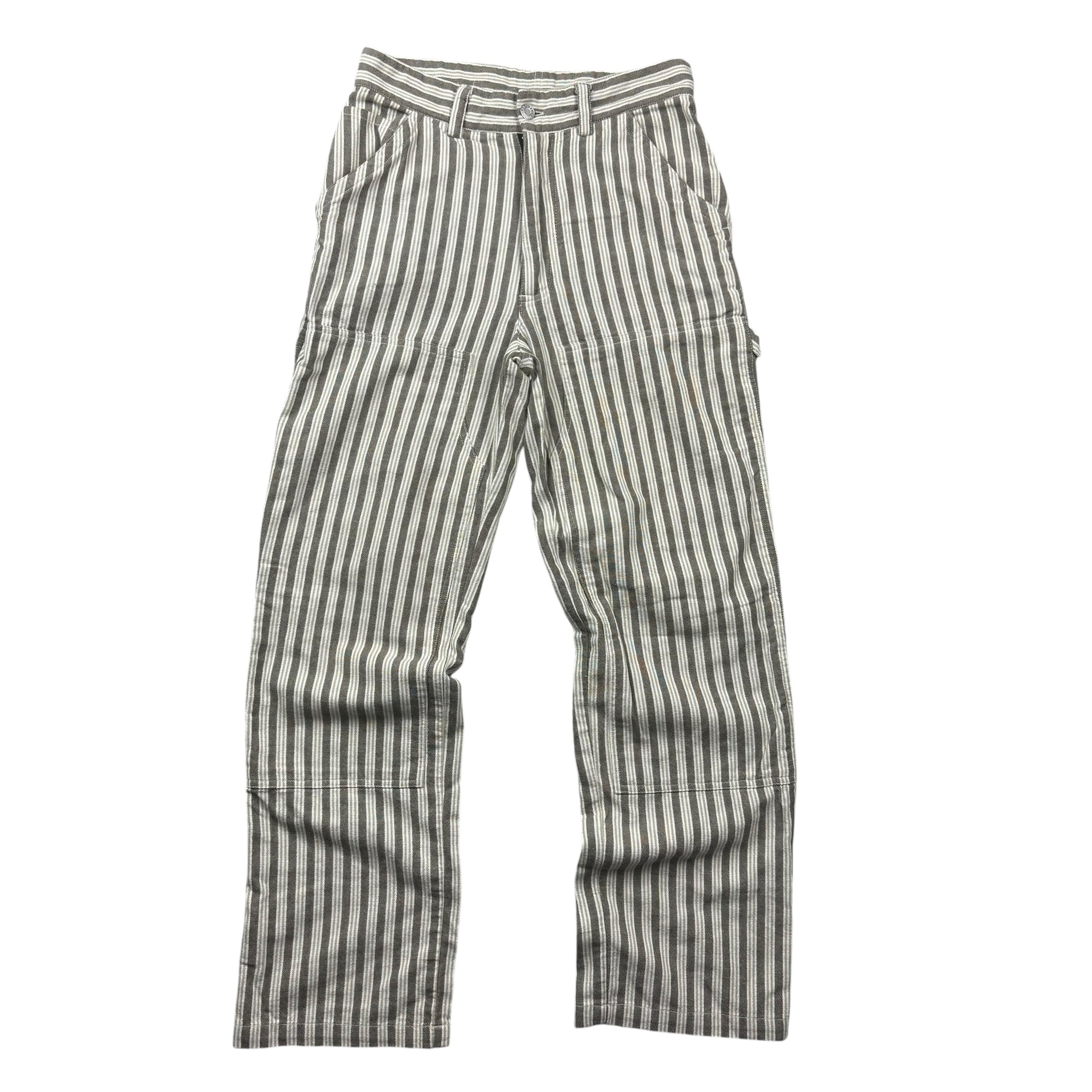(W) Stussy Striped by Double Knee Carpenter Pants