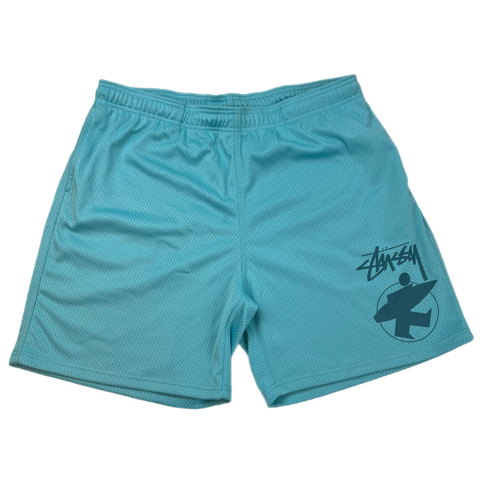 Stussy Surfman Mesh Shorts Aqua