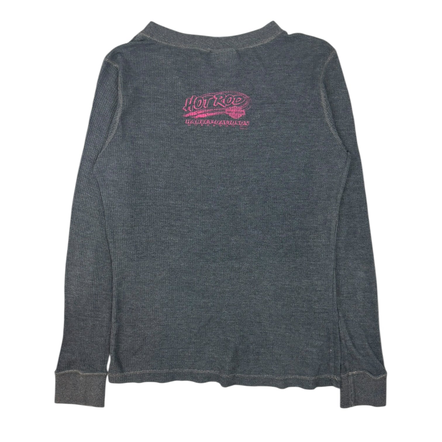 2007 Muskegon Women’s Harley Davidson Thermal Long Sleeve Grey