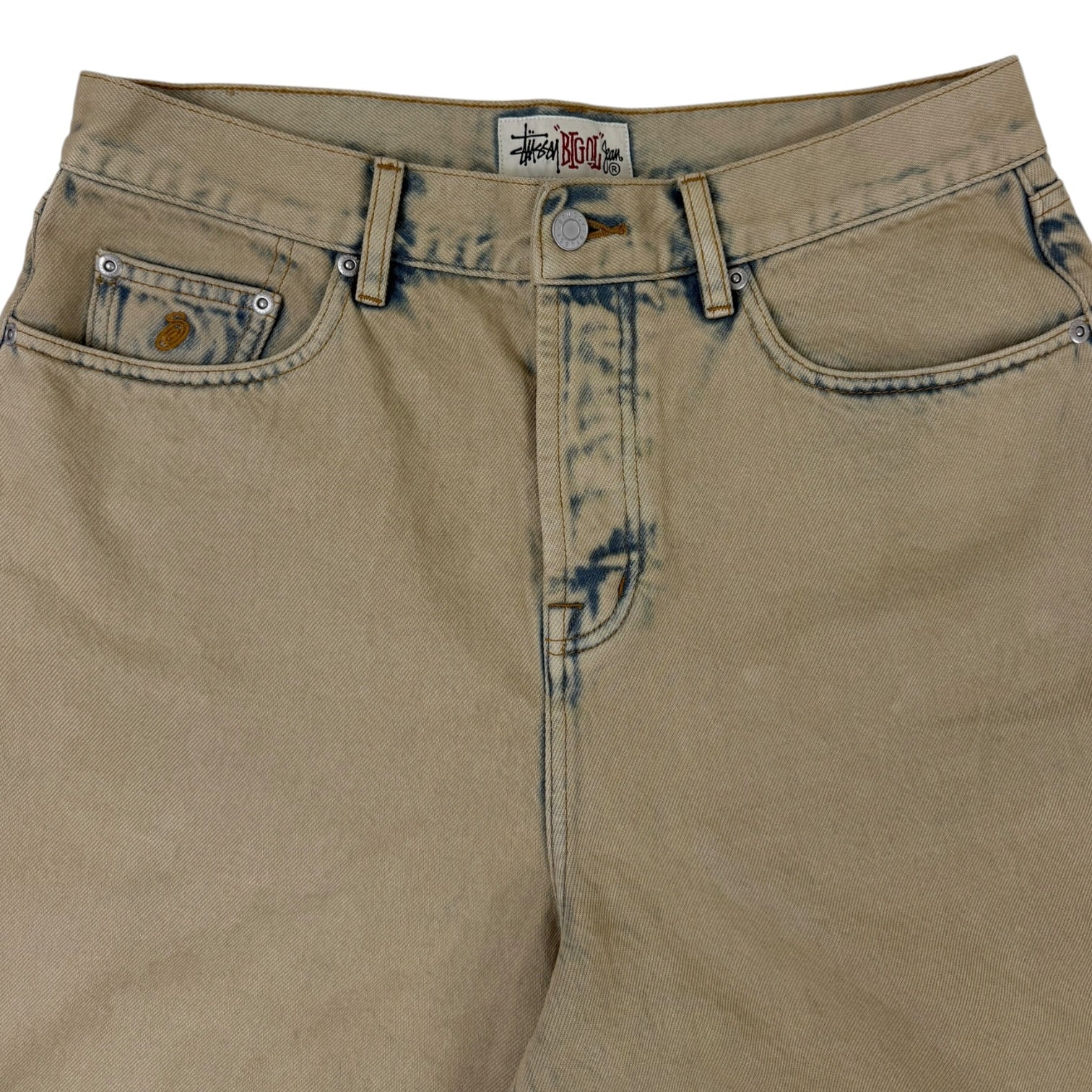 Stussy Big Ol Shorts Resin Washed Khaki