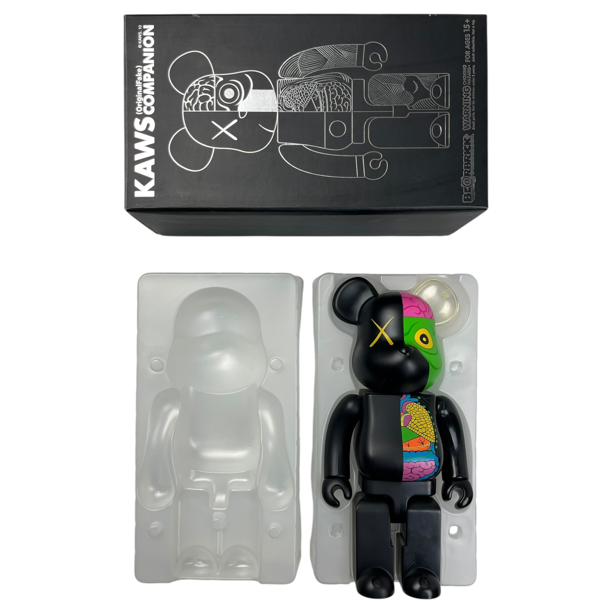 KAWS Bearbrick Dissected 400% Black
