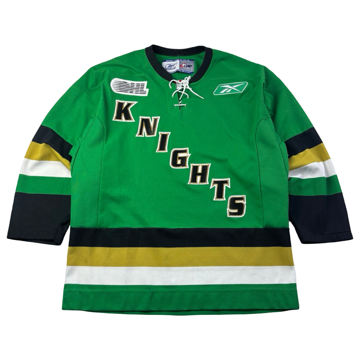 Vintage Reebok London Knights OHL Alternate Jersey Green/Black