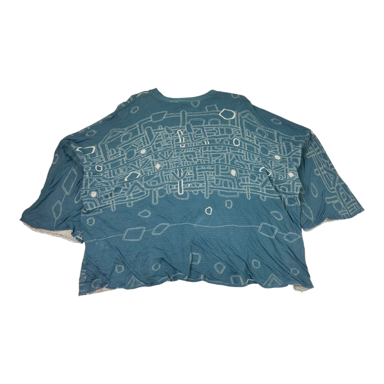 Kapital Oversized Abstract Patterns T-Shirt Blue