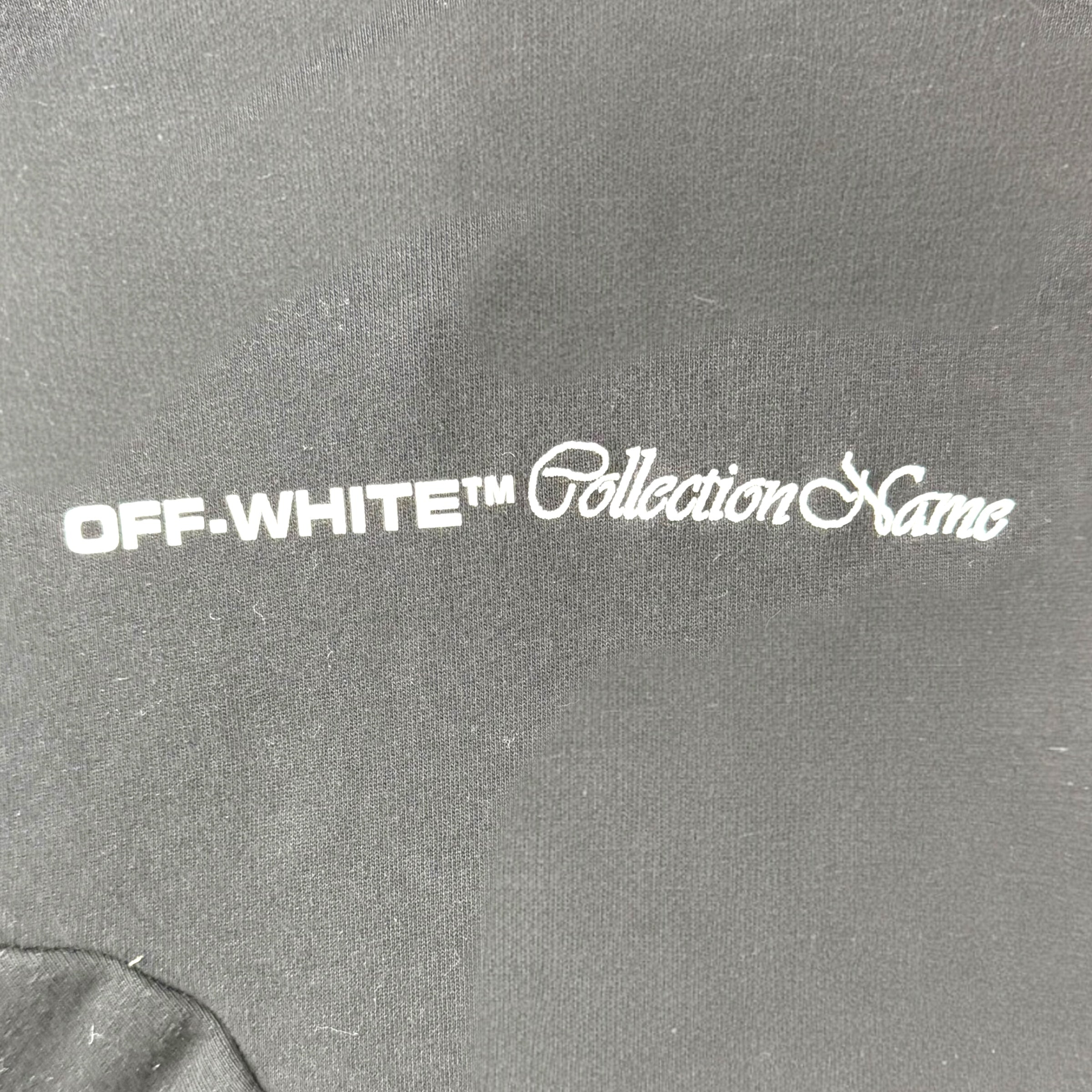 Off-White Collection Name Hoodie Black