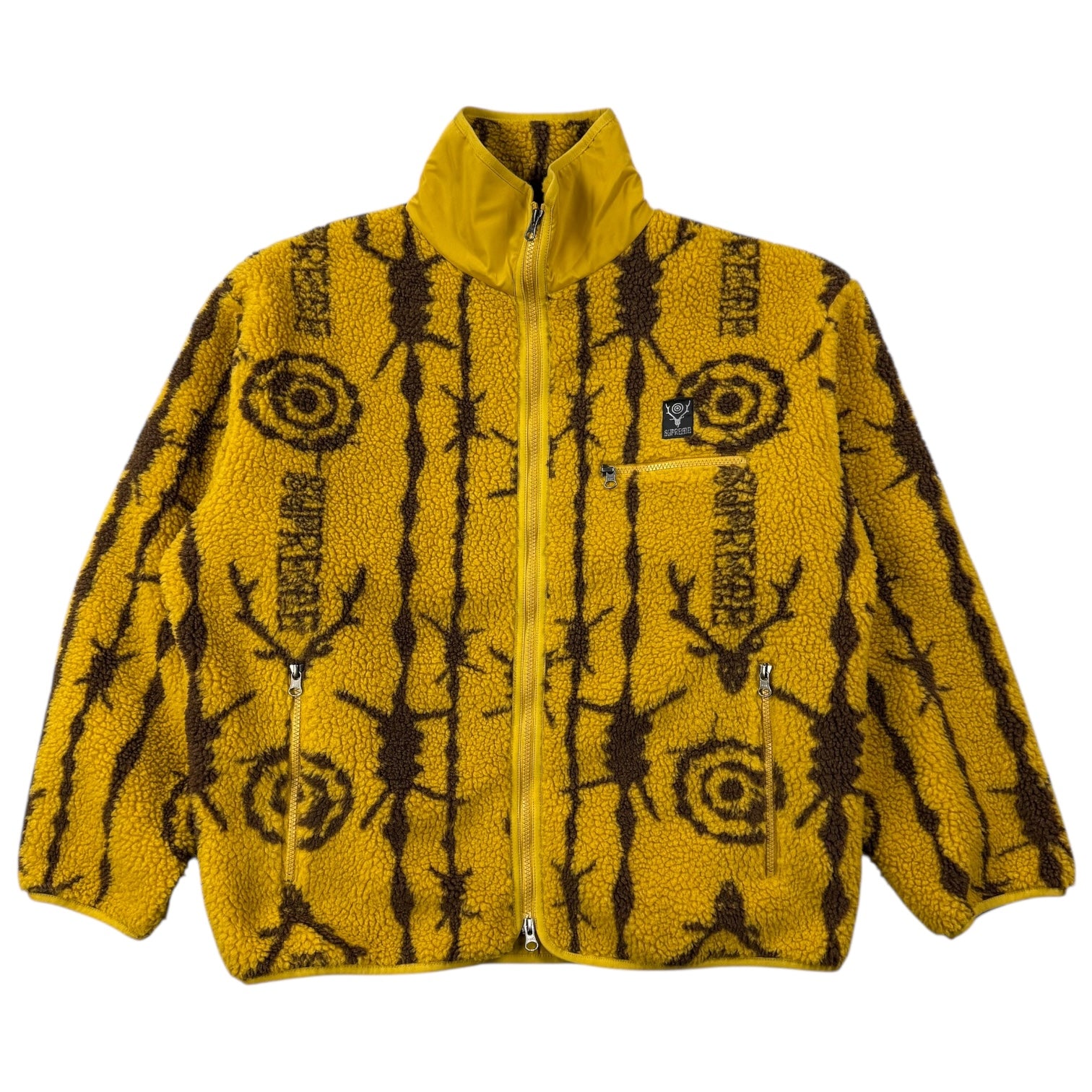 Supreme x South2 West8 Fleece Jacket Yellow