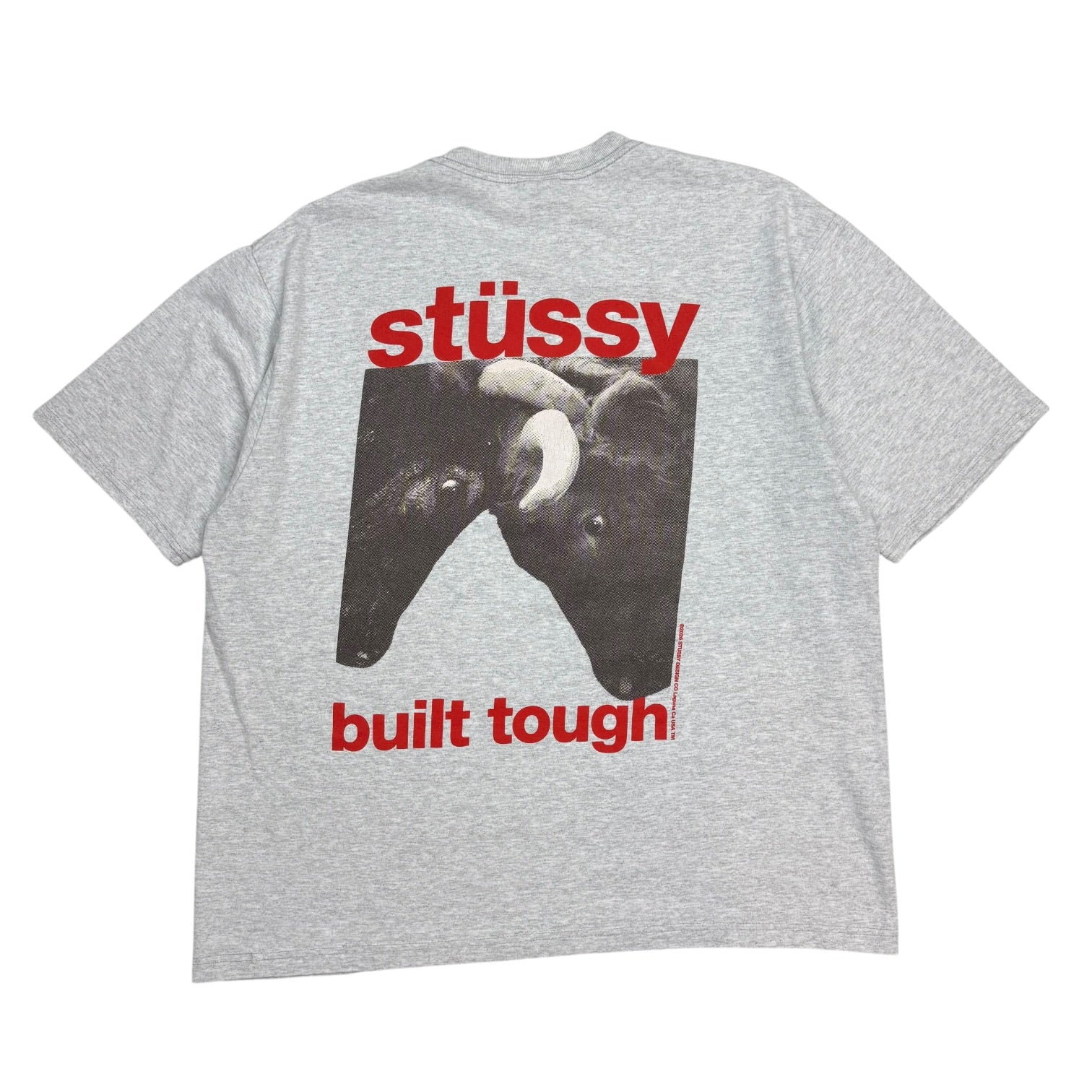 Stussy Built Tough Tee Ash Grey