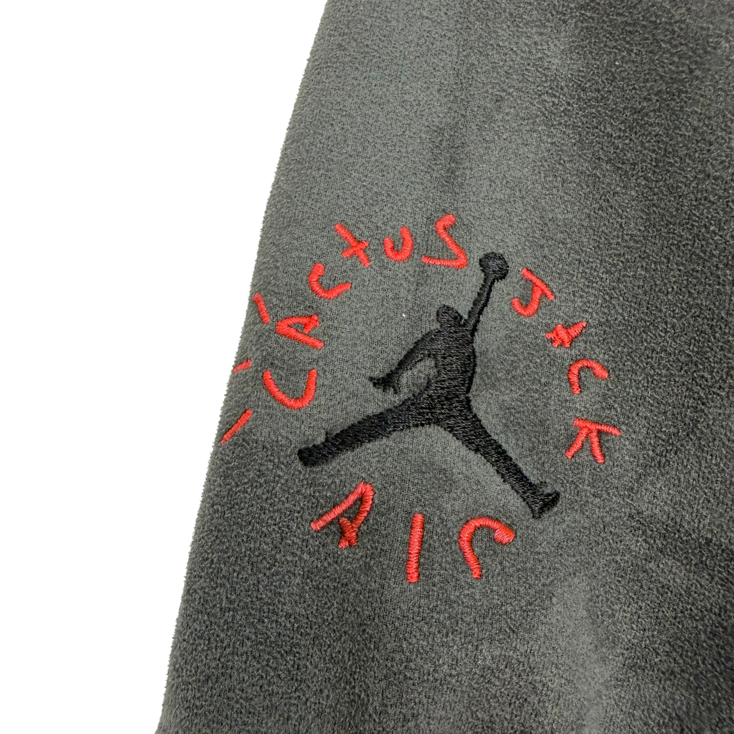Cactus Jack By Travis Scott X Air Jordan Washed Suede Hoodie Grey