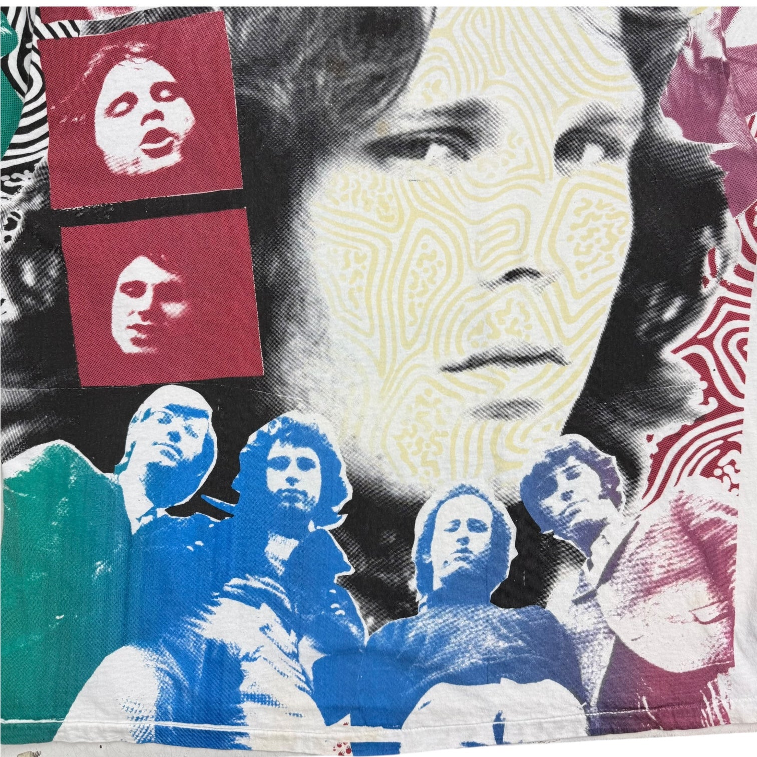 1990s Jim Morrison AOP Tee White/Multicolour