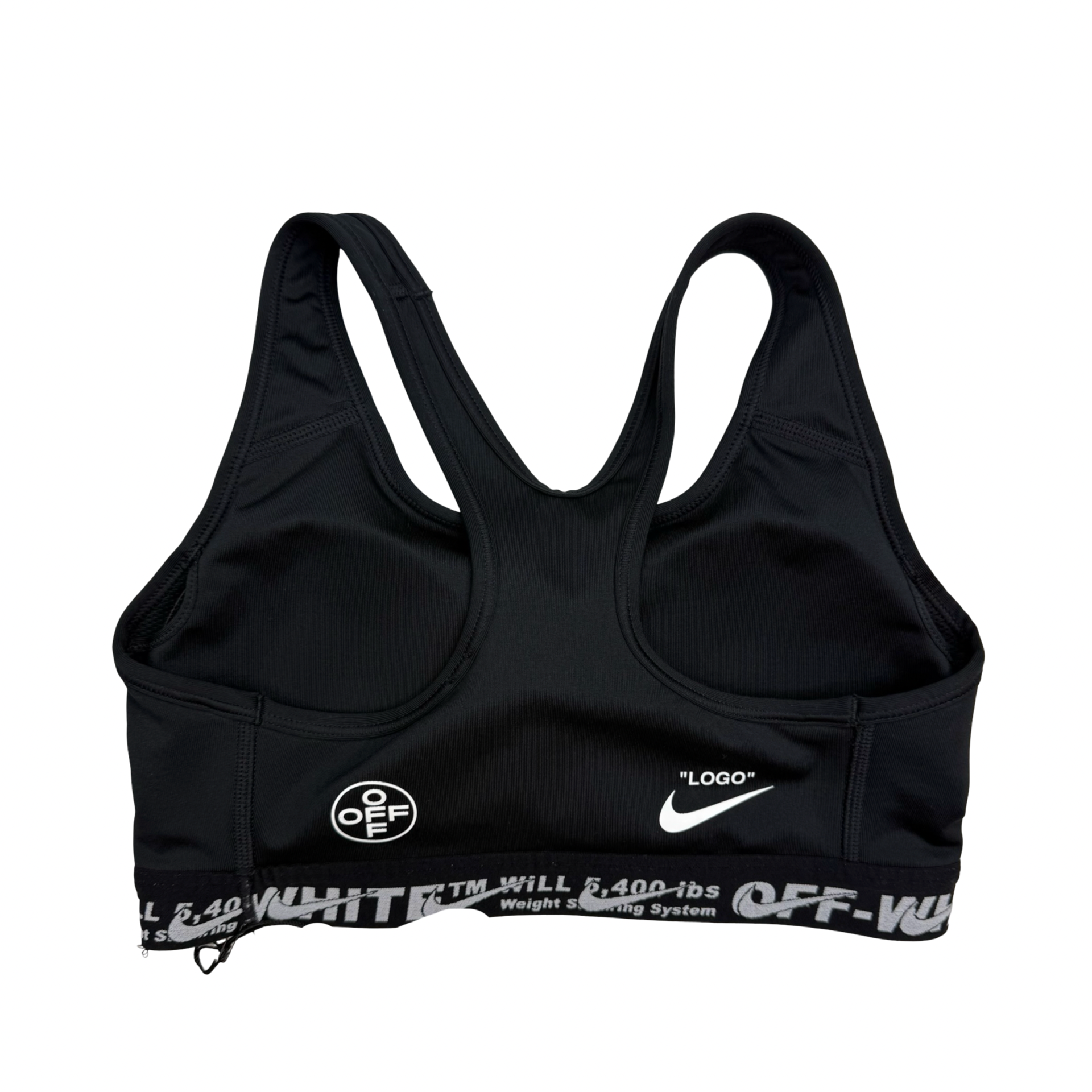 (W) Nike x Off-White As Bra Black