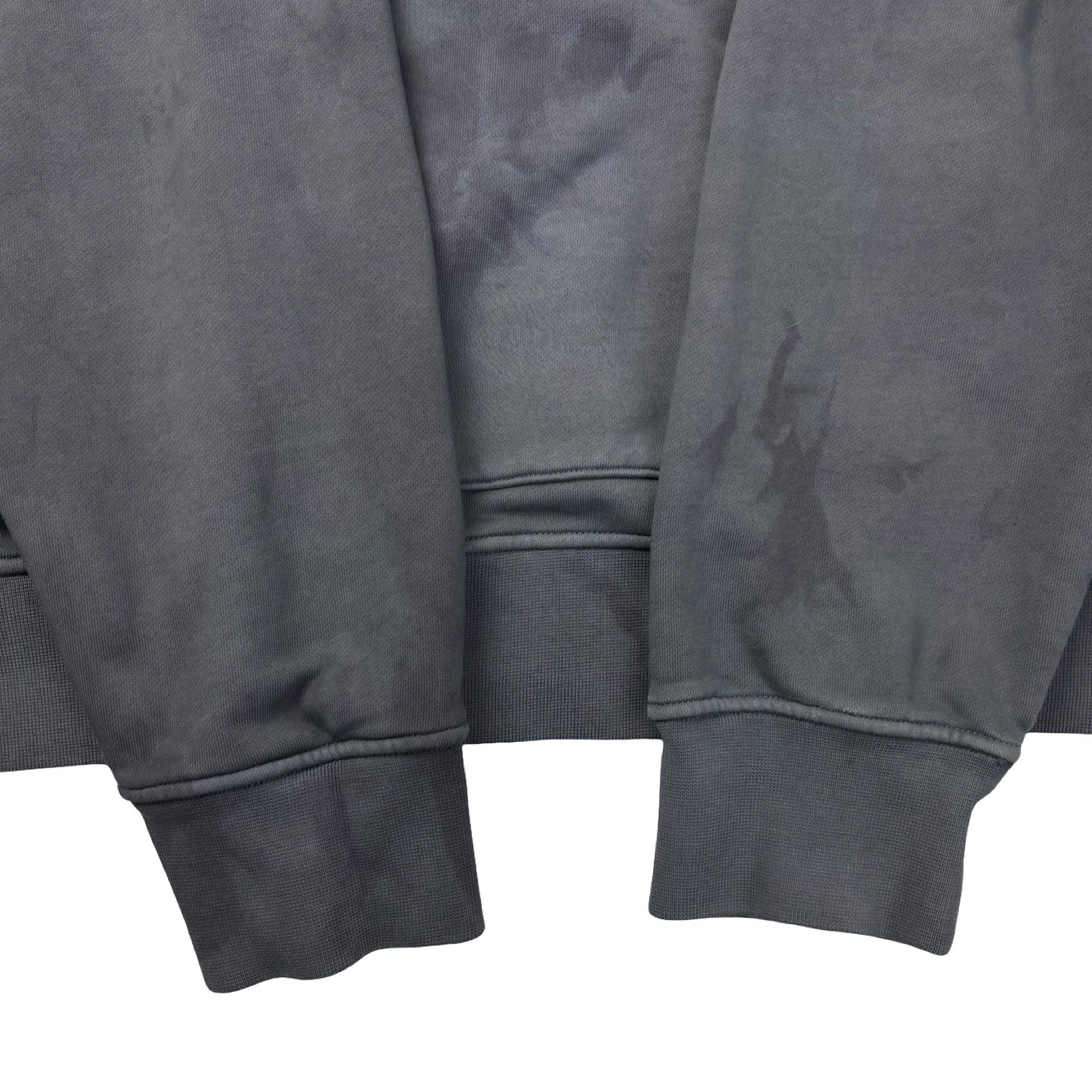 Stone Island Garment-Dyed Fleece Hoodie Washed Grey