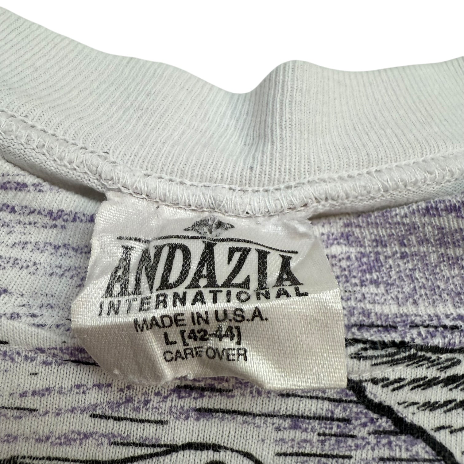 1990s M.C. Escher "Day and Night" AOP Tee White