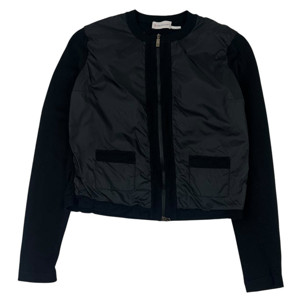 (W) Moncler Maglia Tricot Alla Coreana Cardigan Black
